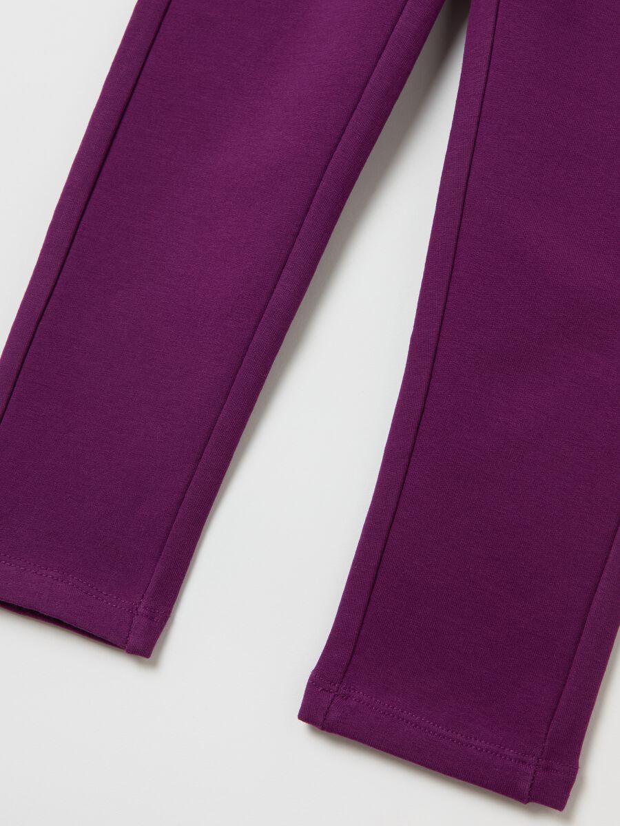 Solid colour organic cotton treggings_3