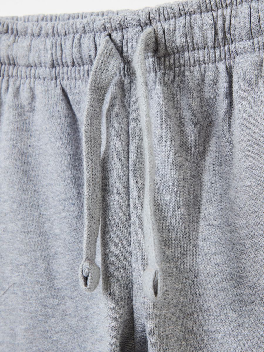 Fleece joggers with drawstring_2