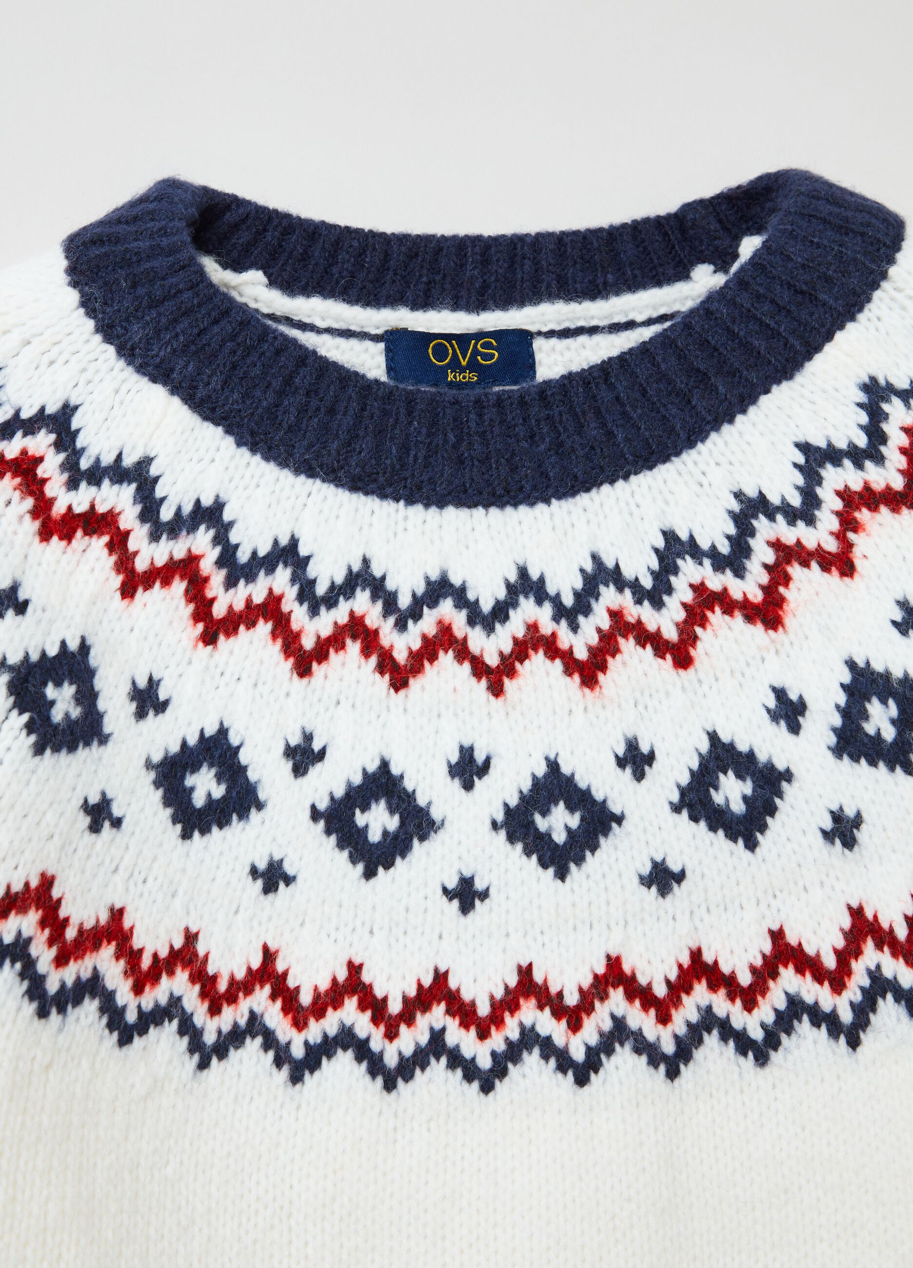 Pullover with Norwegian motif