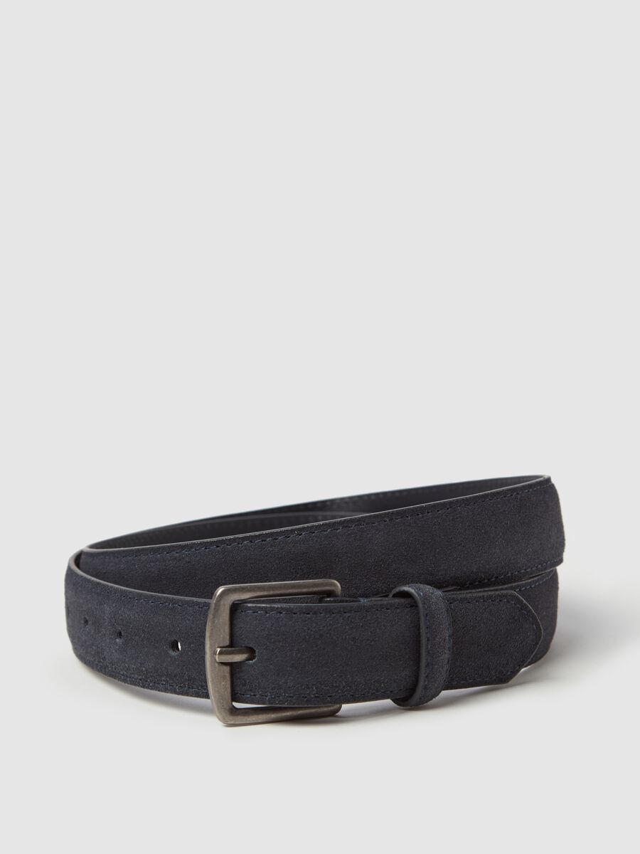 Contemporary belt in suede leather_2