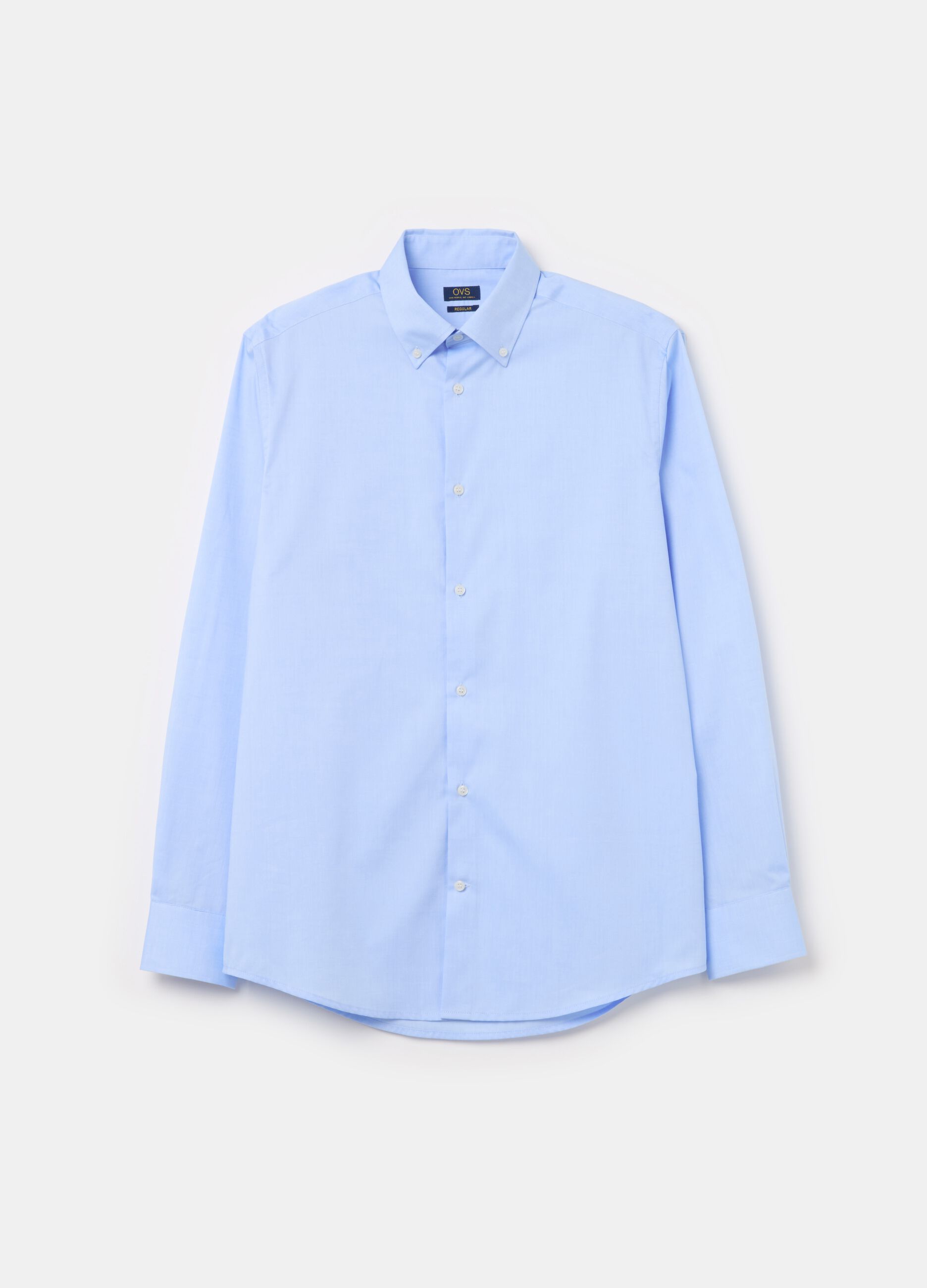 Cotton shirt with regular fit