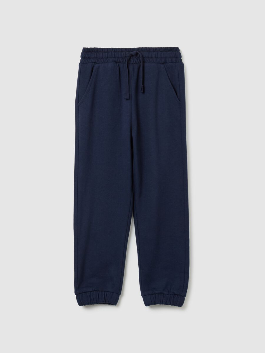 Fleece joggers with drawstring_0