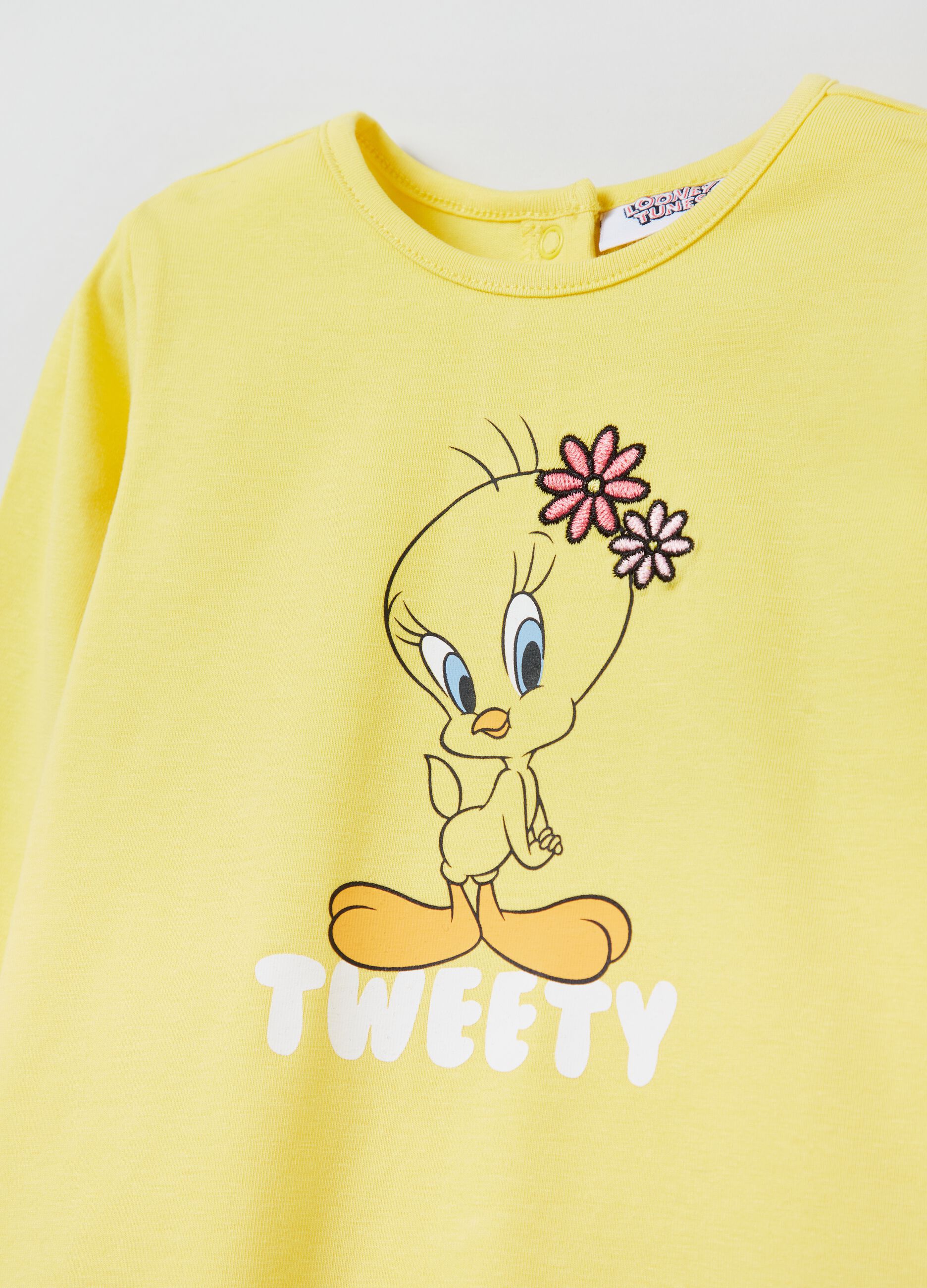 Long-sleeved T-shirt with Tweety print