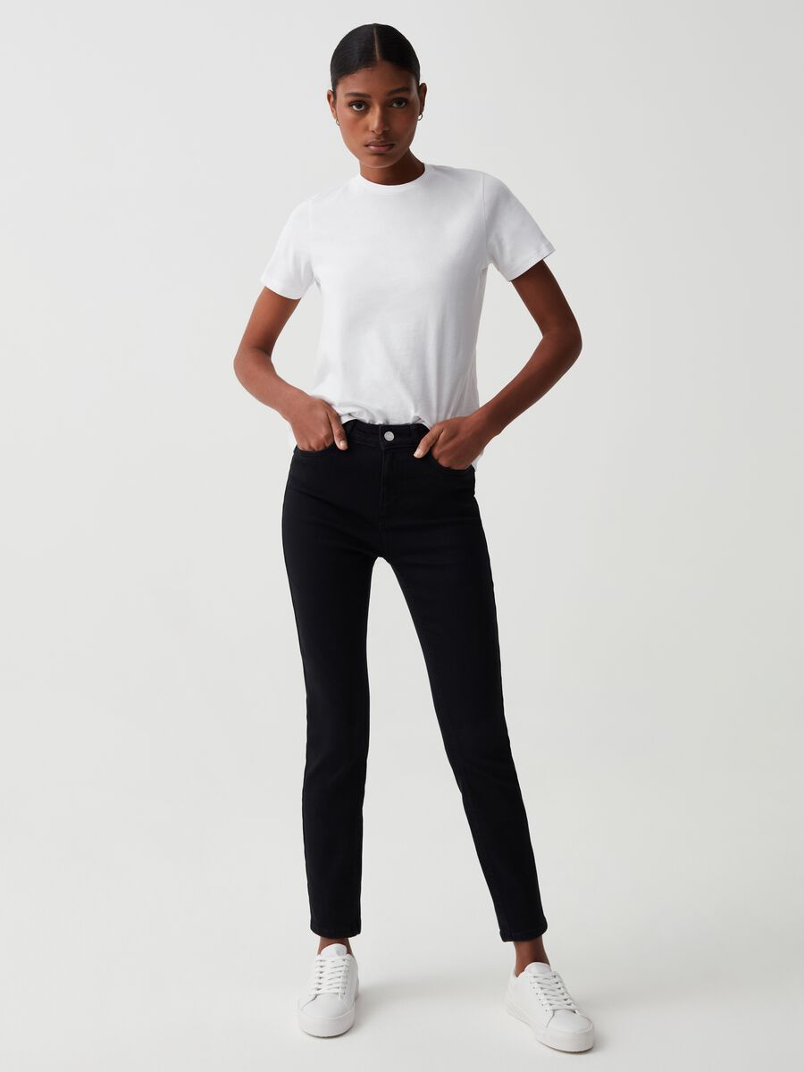 High Rise Skinny Fit Stretch Jeans