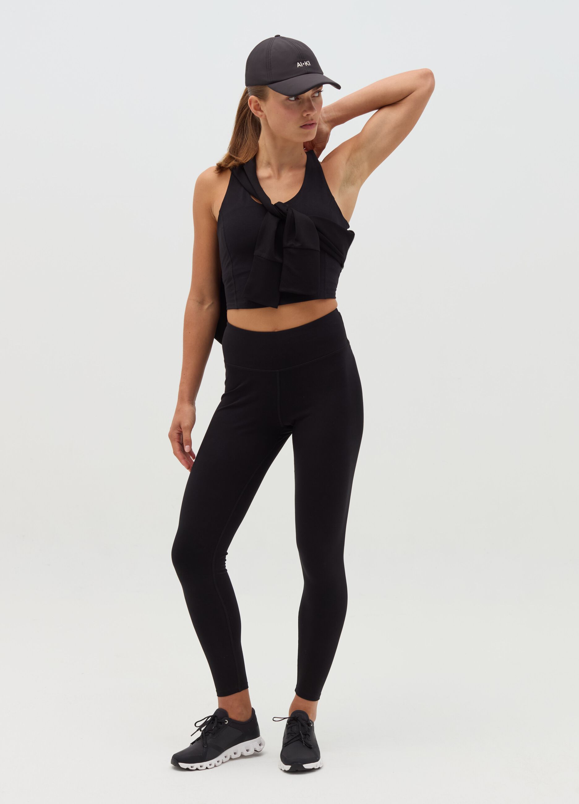 AI•KI stretch organic cotton leggings