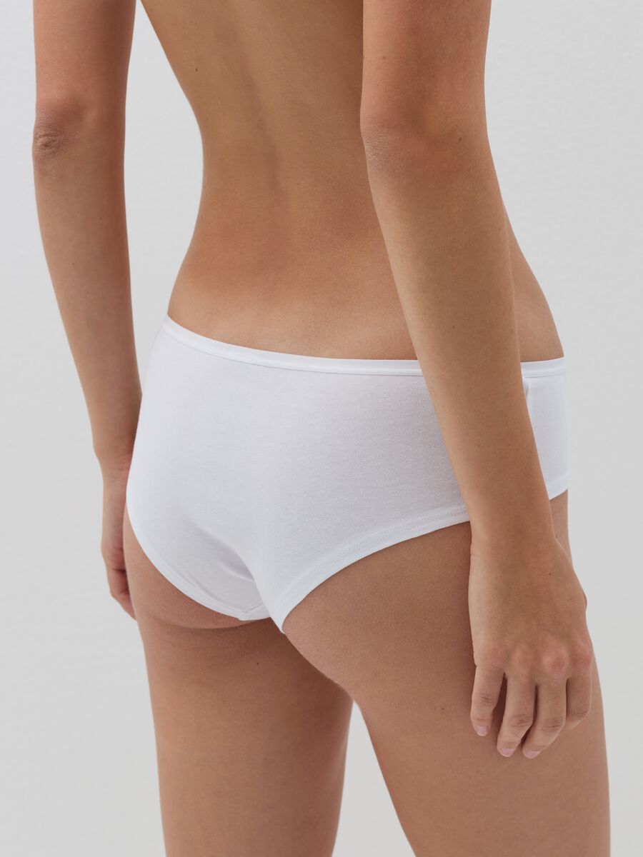 Five-pack knicker shorts in organic cotton and viscose._3