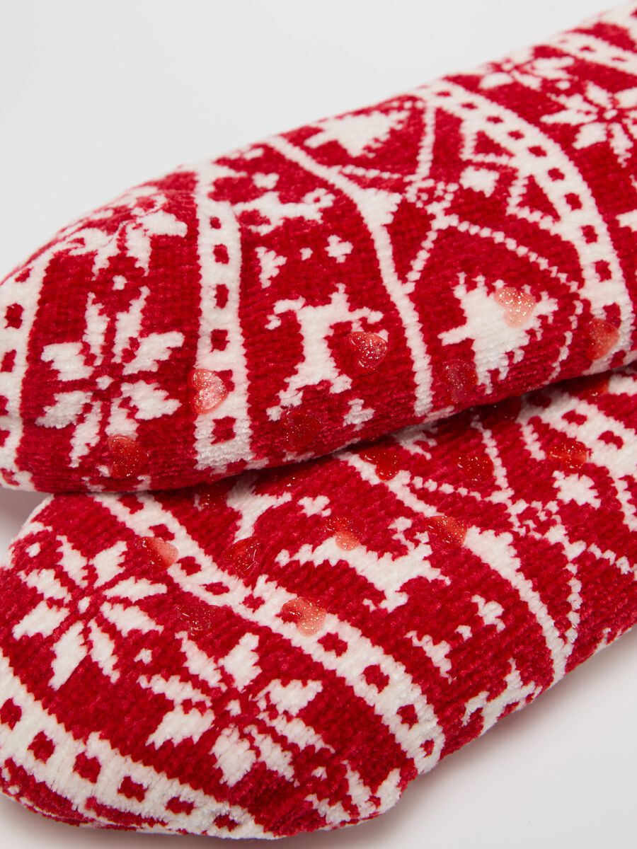 Short Christmas slipper socks_1