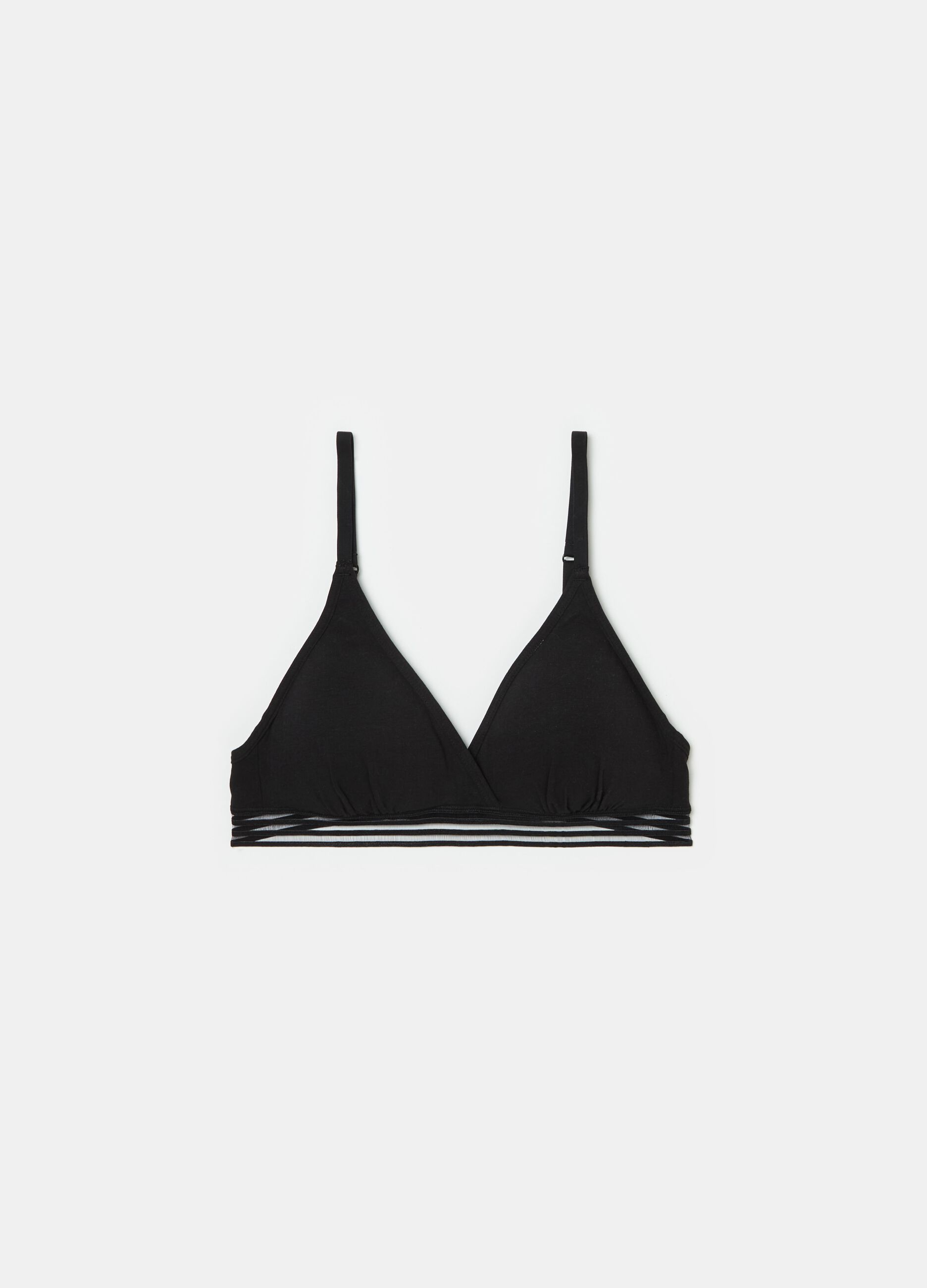 The Triangle stretch cotton soft triangle bra