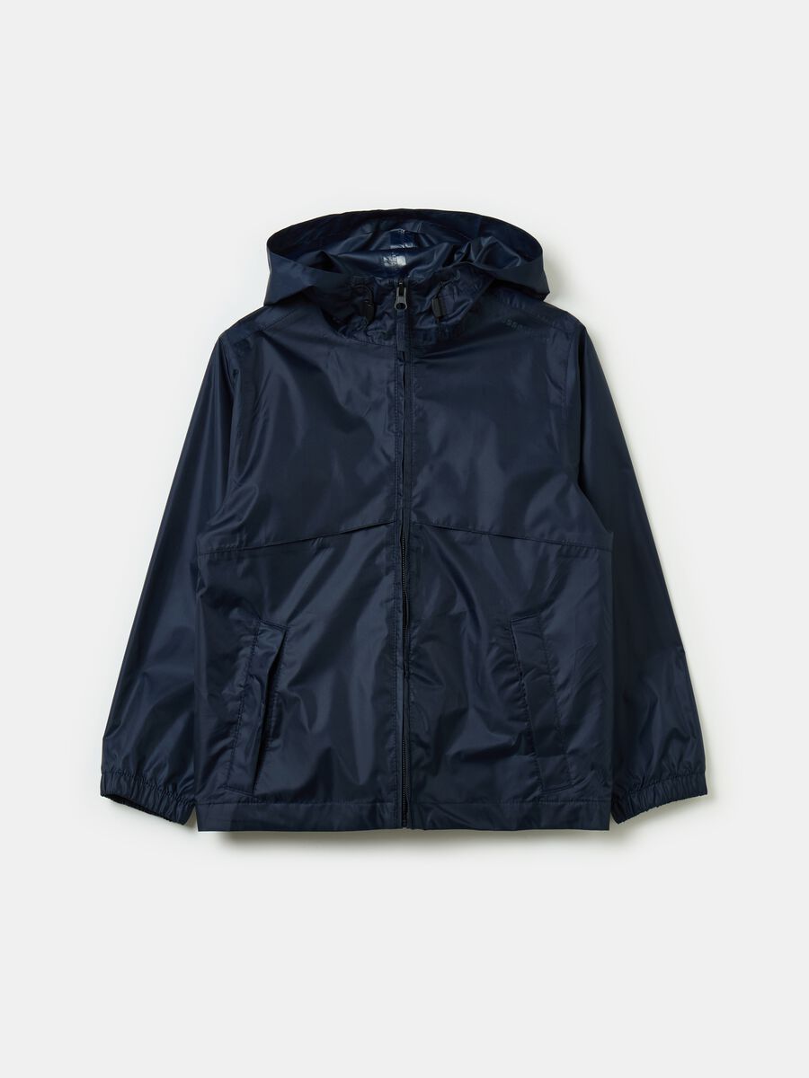 Essential waterproof jacket with hood_0