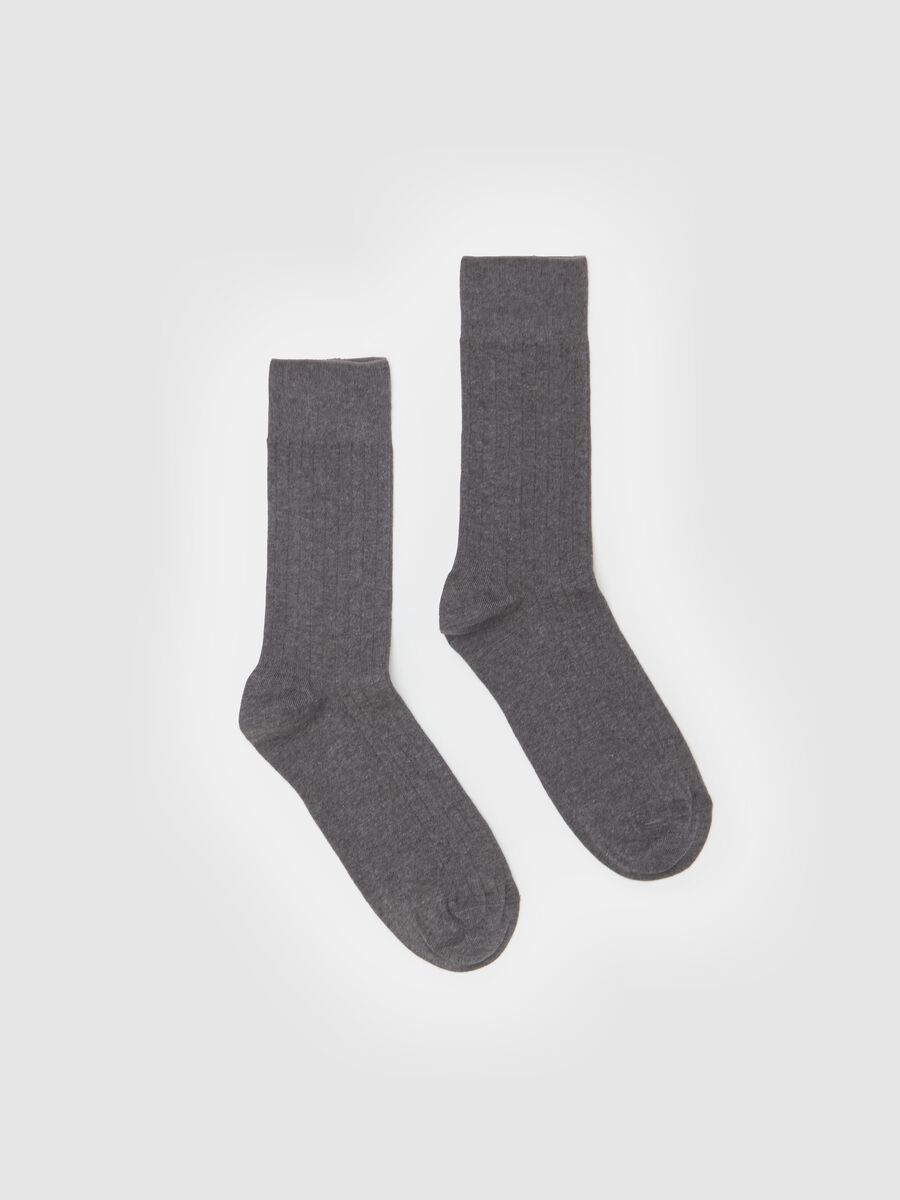 Midi socks with flat ribbing_0