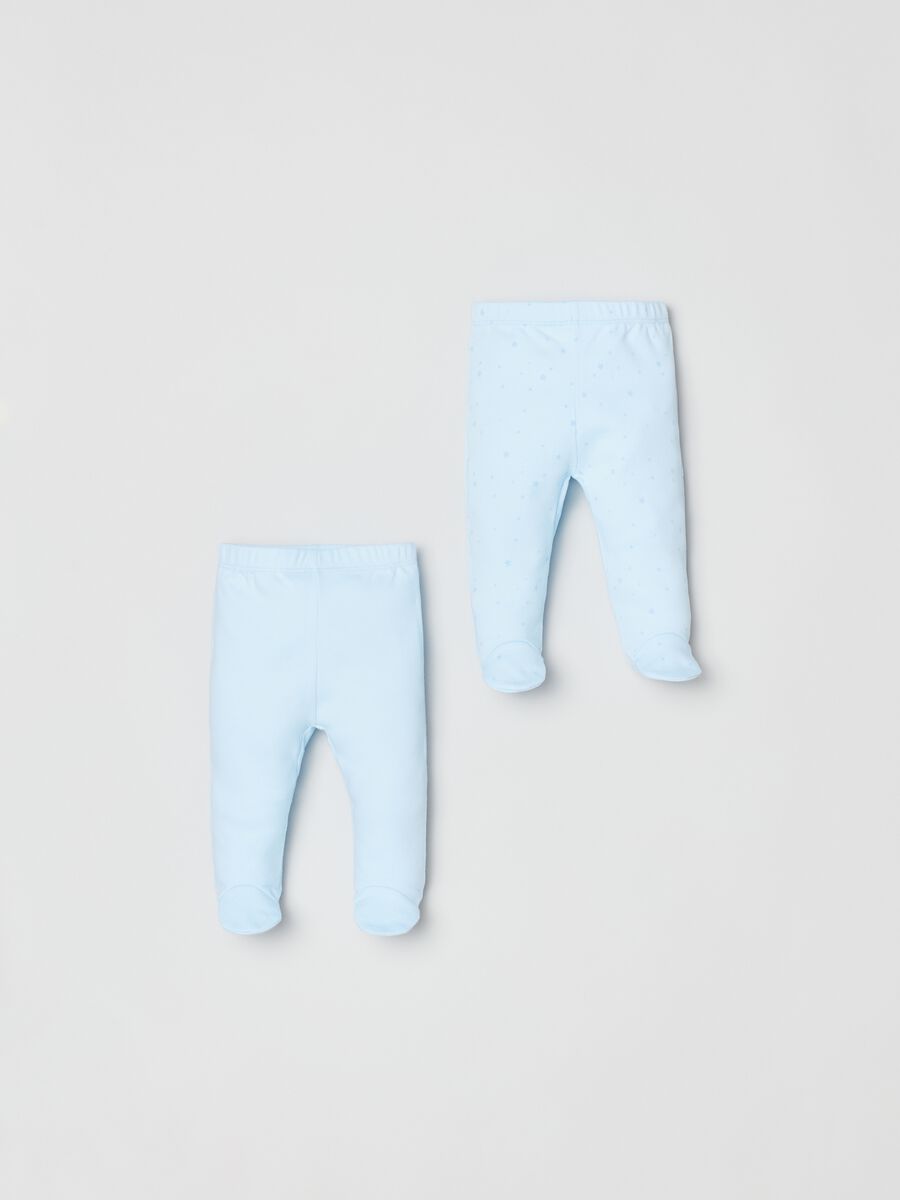 Two-pack cotton baby leggings_0