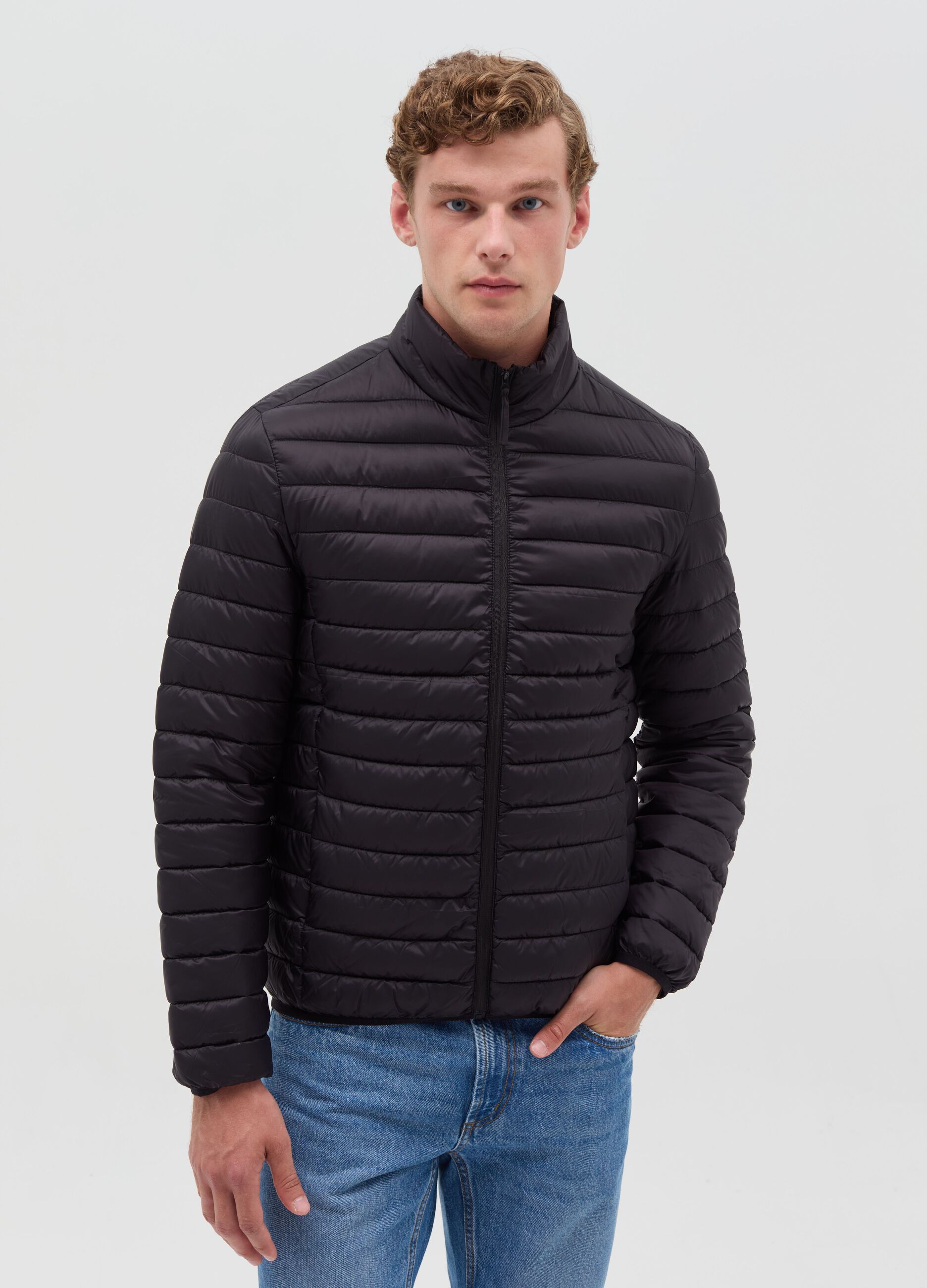 Ultralight full-zip down jacket