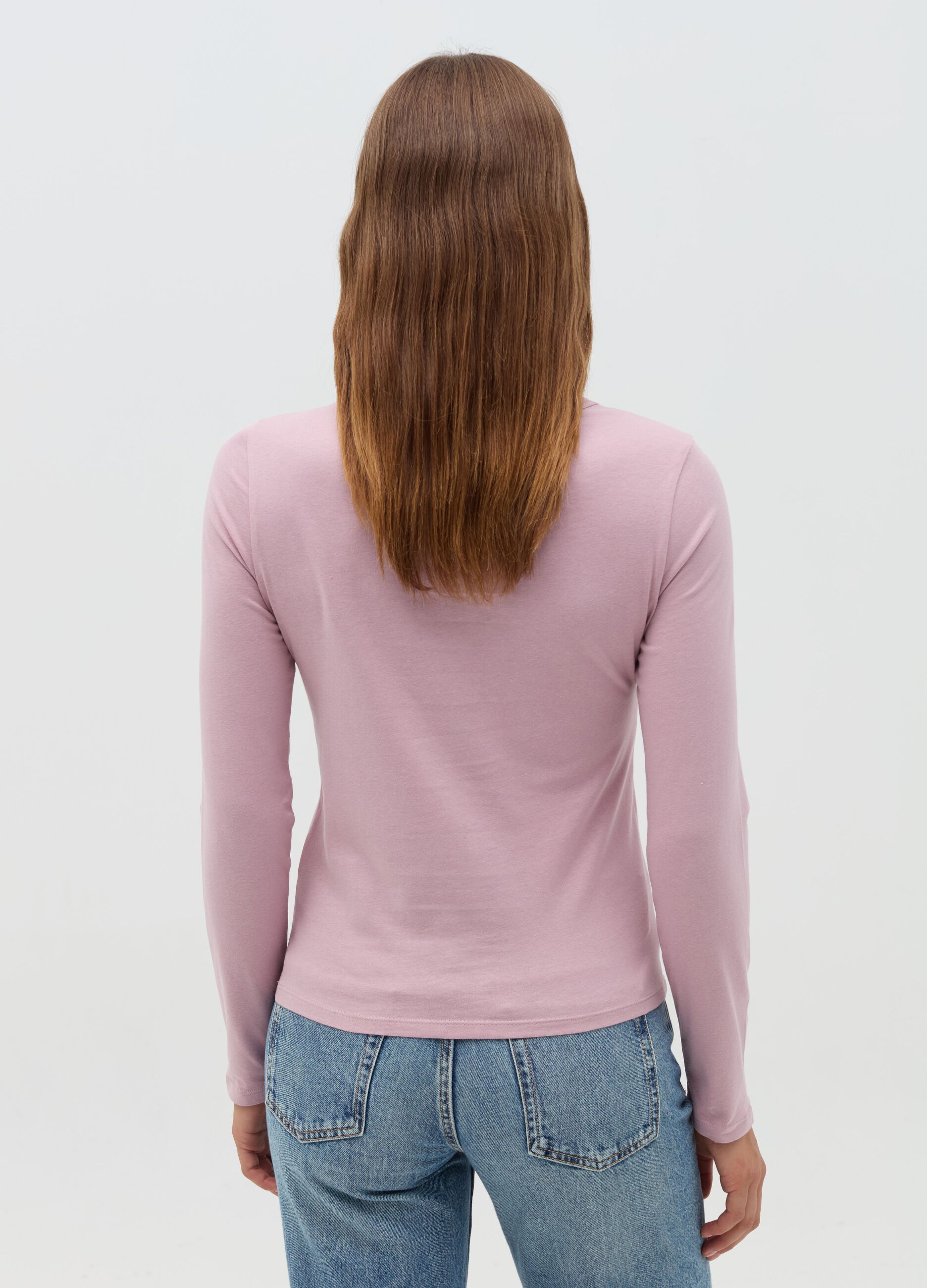 Long-sleeved T-shirt in cotton