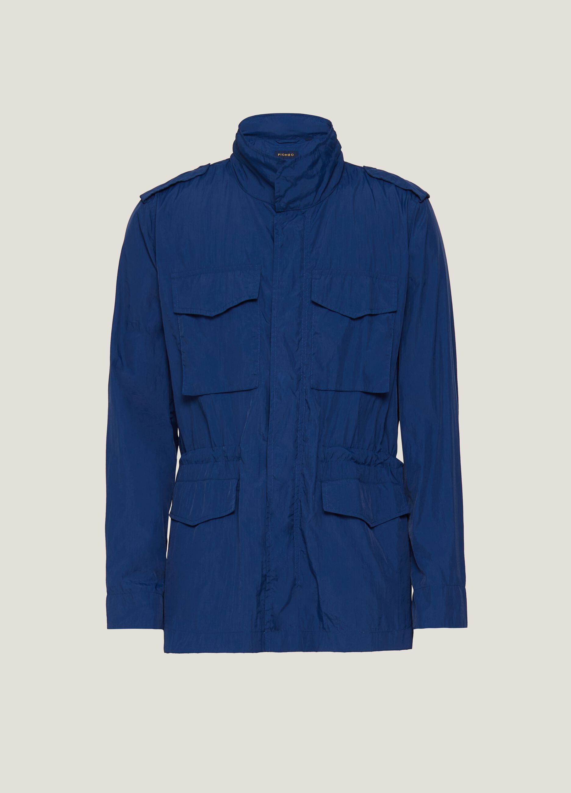 PIOMBO Man's Ocean Blue Safari jacket with hood | OVS