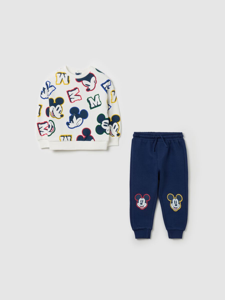 Organic cotton jogging set with Mickey Mouse print_0