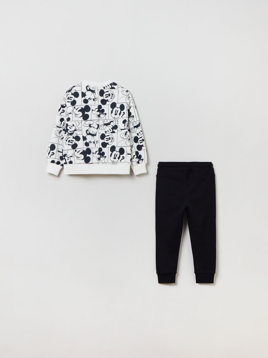 Fleece jogging set with Mickey Mouse print_1