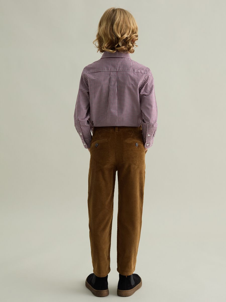 Corduroy chino trousers_1