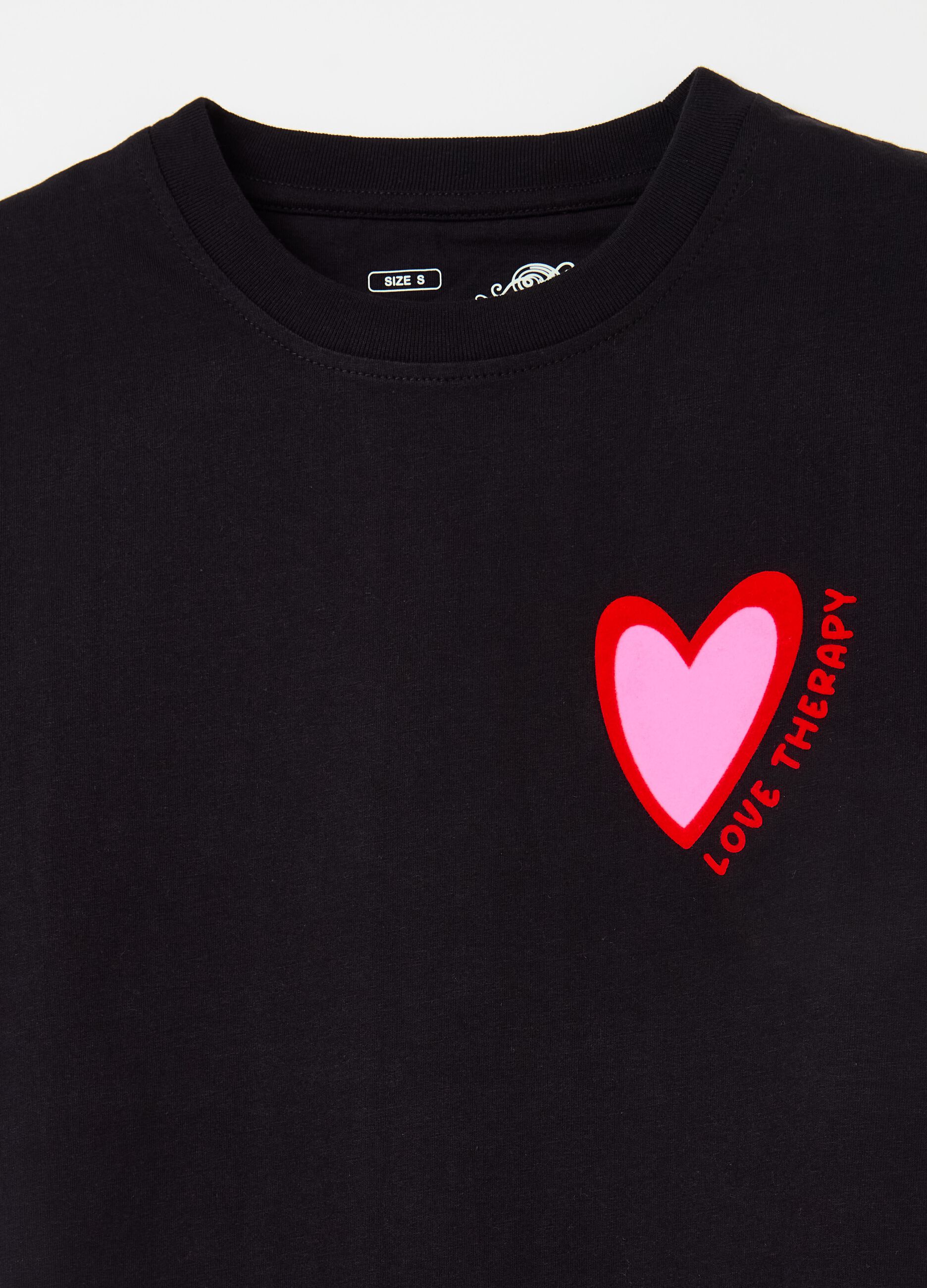 T-shirt with heart print