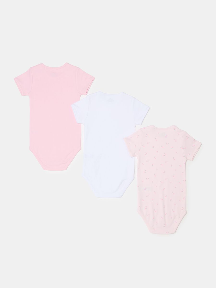 Three-pack bodysuits in organic cotton with print_1