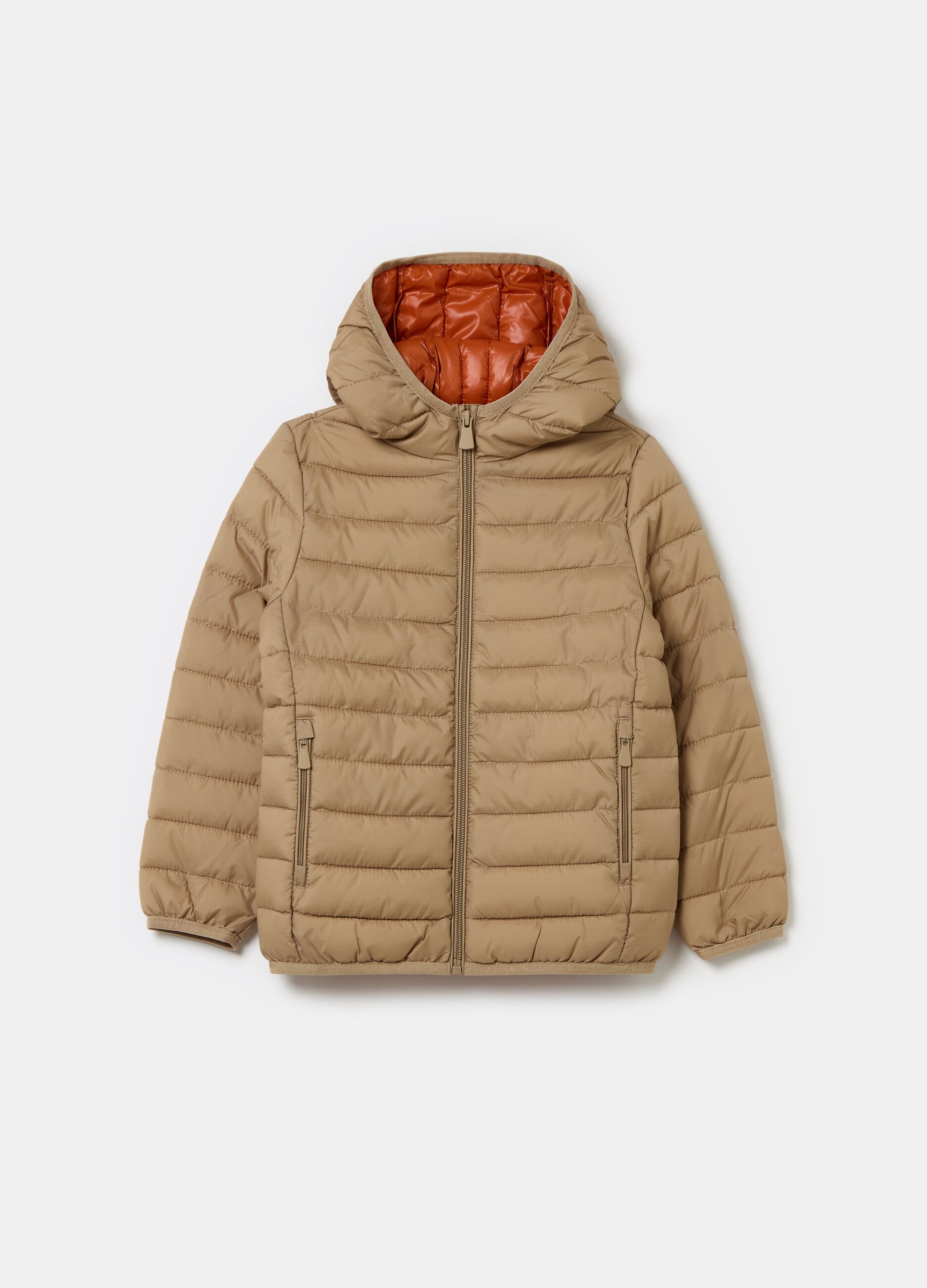 Ultralight down jacket with ripstop weave