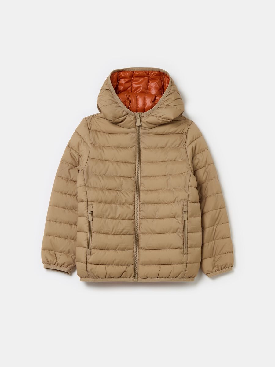 Ultralight down jacket with ripstop weave_0