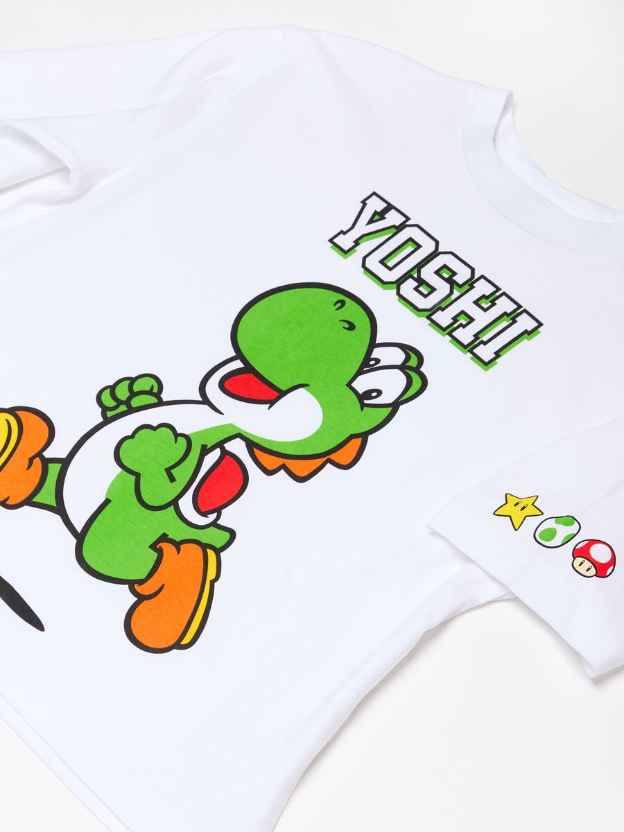 Cotton T-shirt with Yoshi print_5