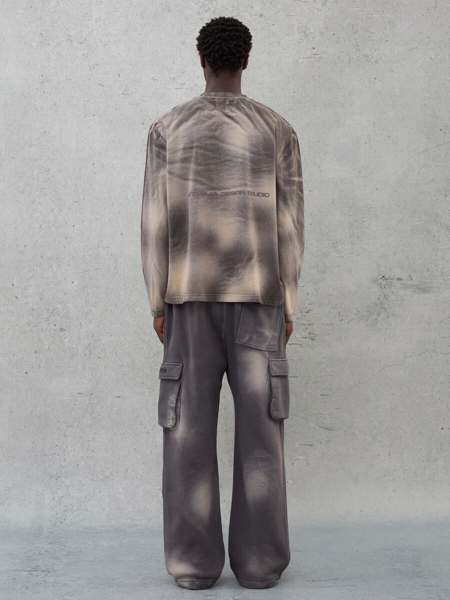 Cargo Sweatpants Vintage Grey & Sand dye_4