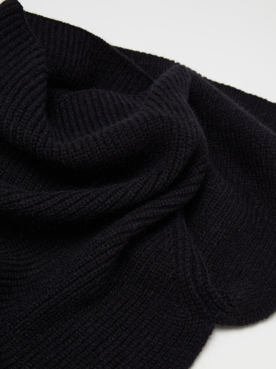 Ribbed knit neck warmer_3