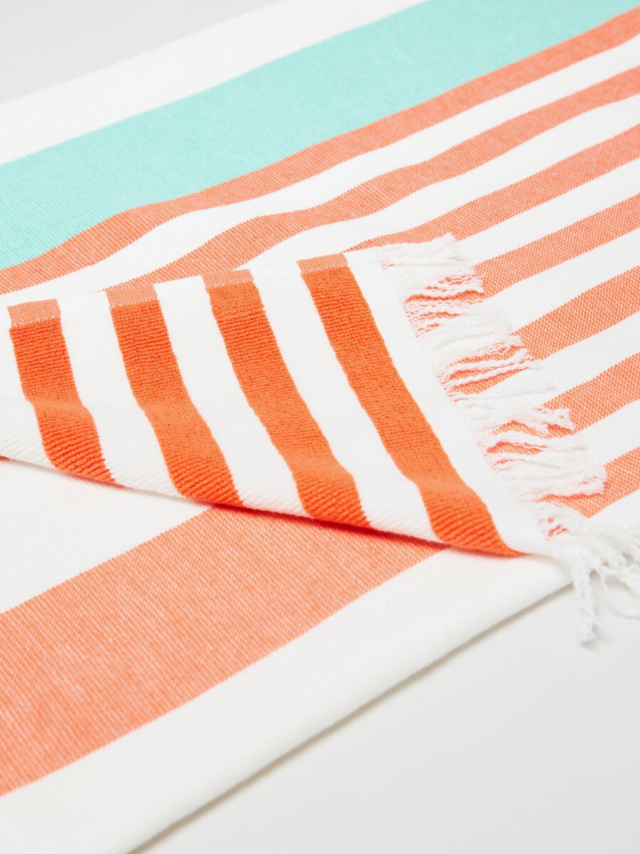 Striped beach towel in cotton_2