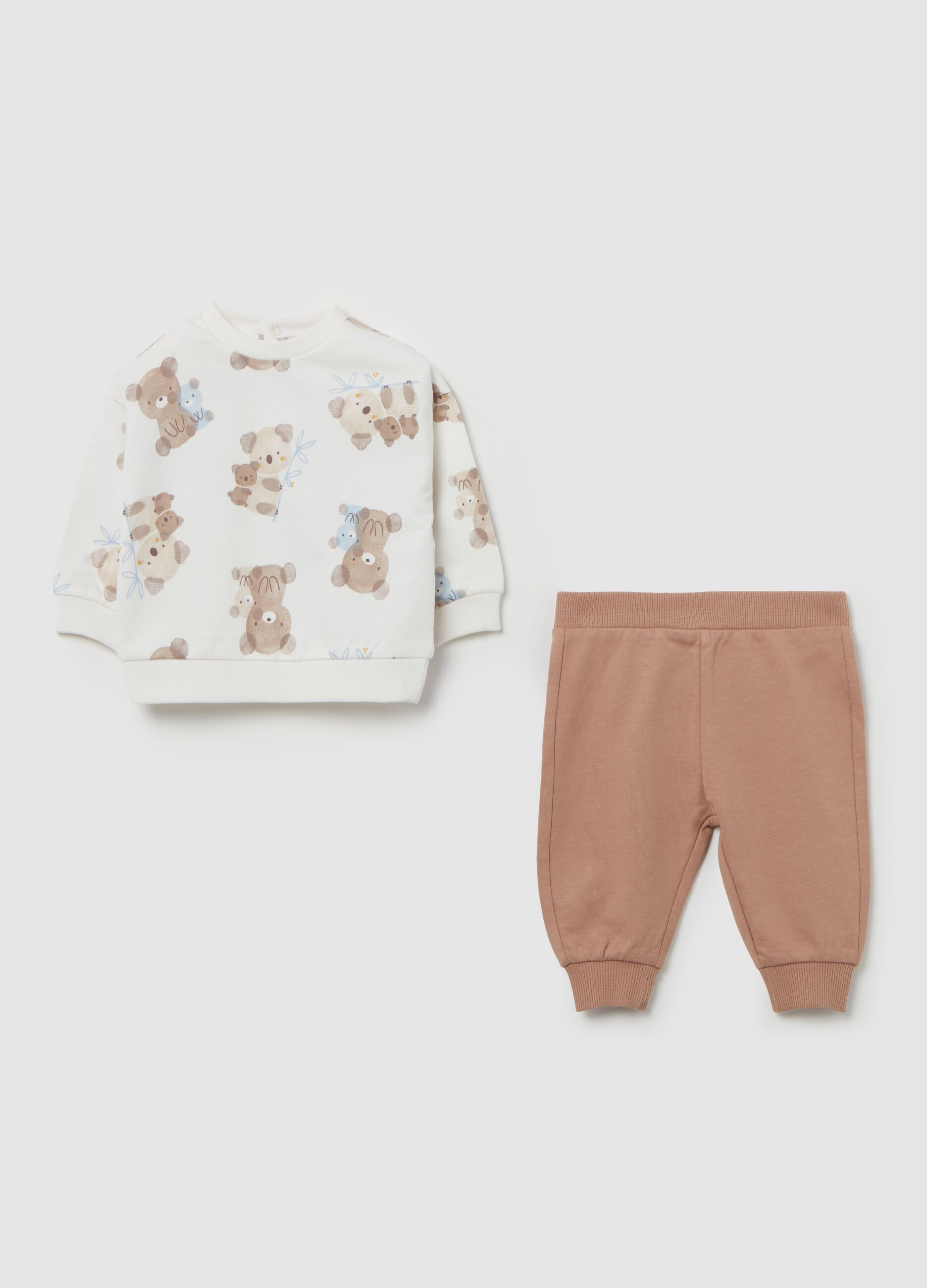 Organic cotton jogging set with print