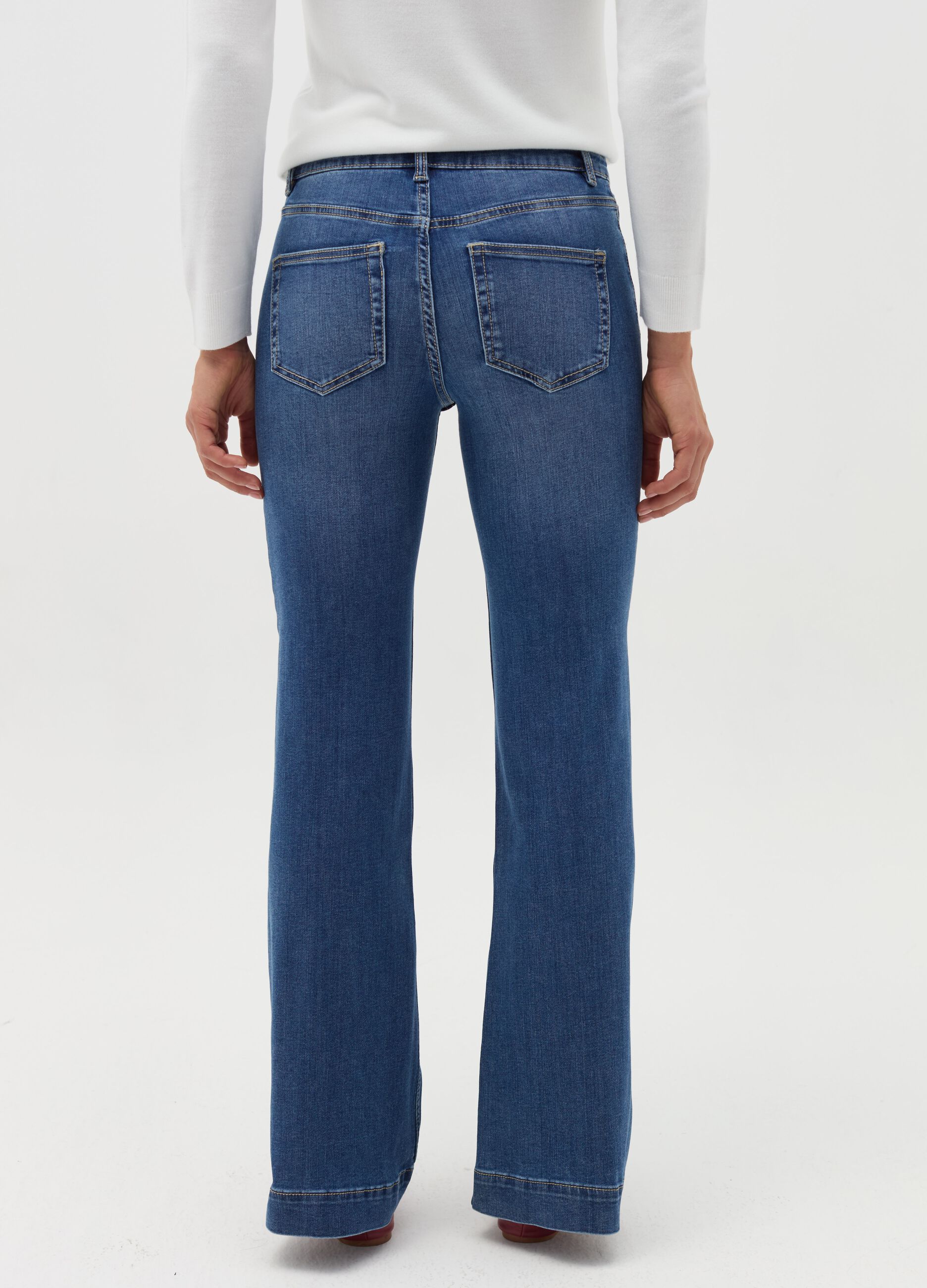 Bootcut stretch fit jeans