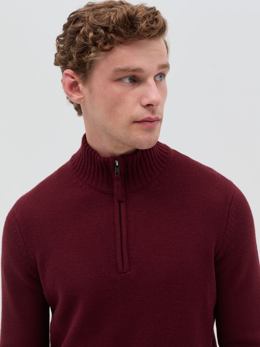 Pullover with half-zip neckline_3