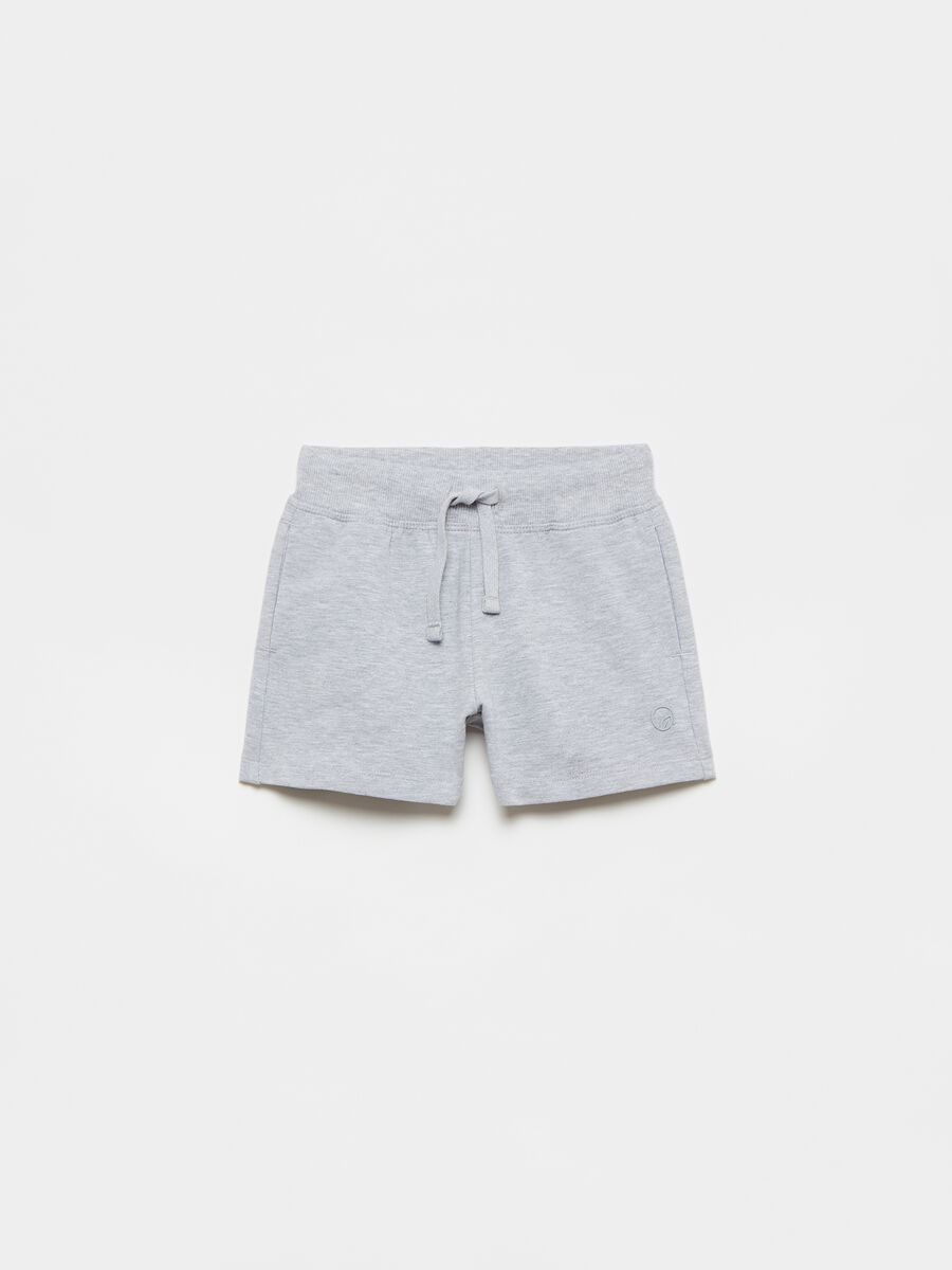 Shorts in French Terry with drawstring_0