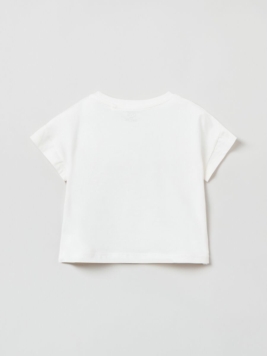 T-shirt with print and diamanté_1