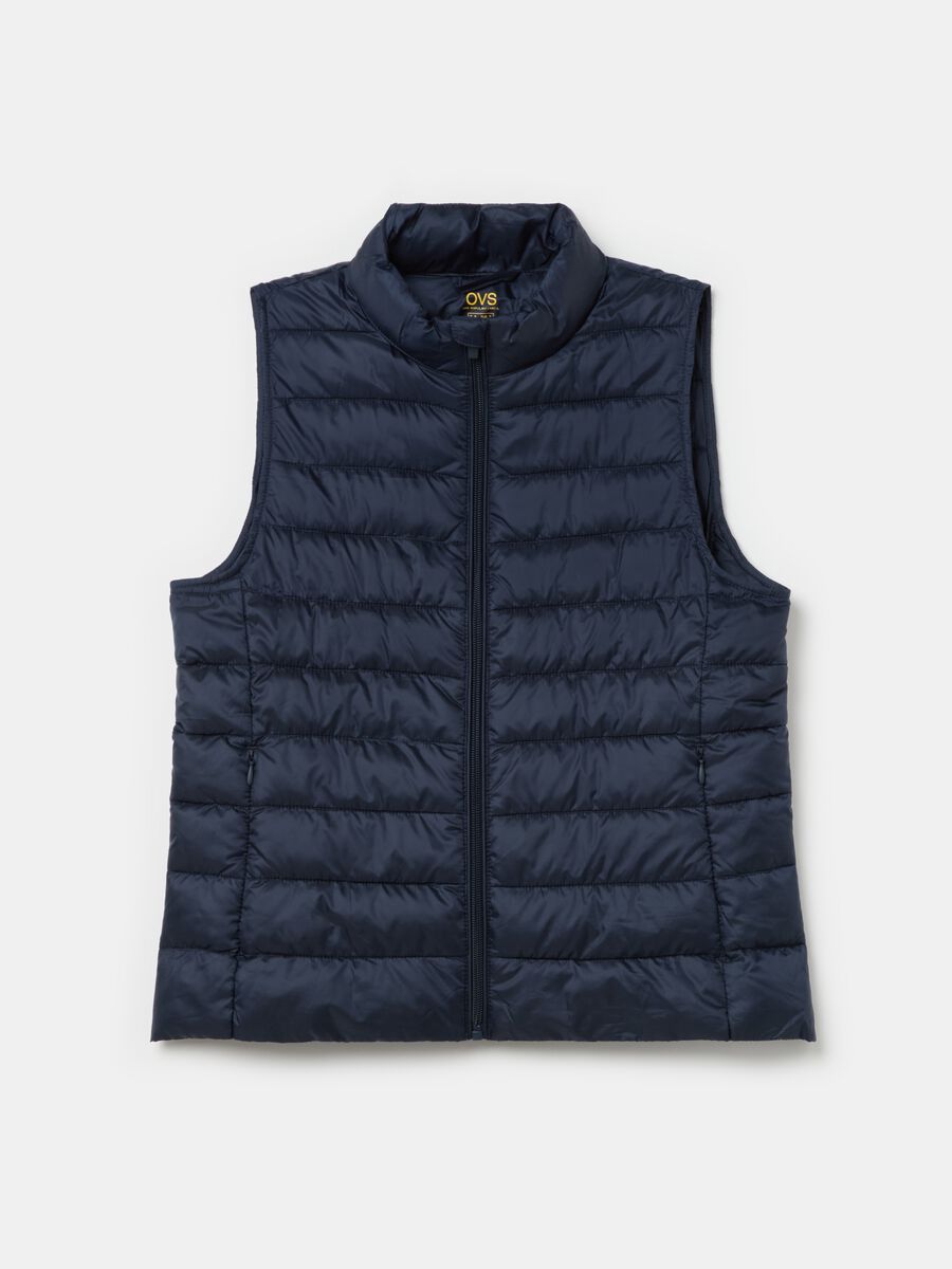 Ultralight gilet with high neck_4