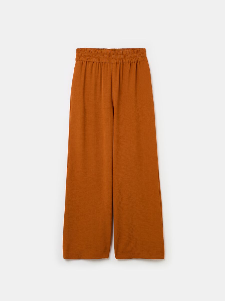 Crinkle-effect fluid trousers_4