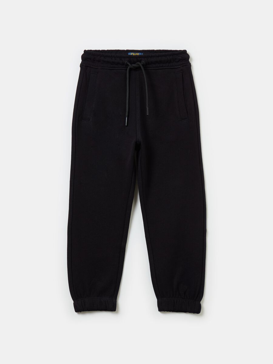 Essential joggers in cotton with drawstring_0