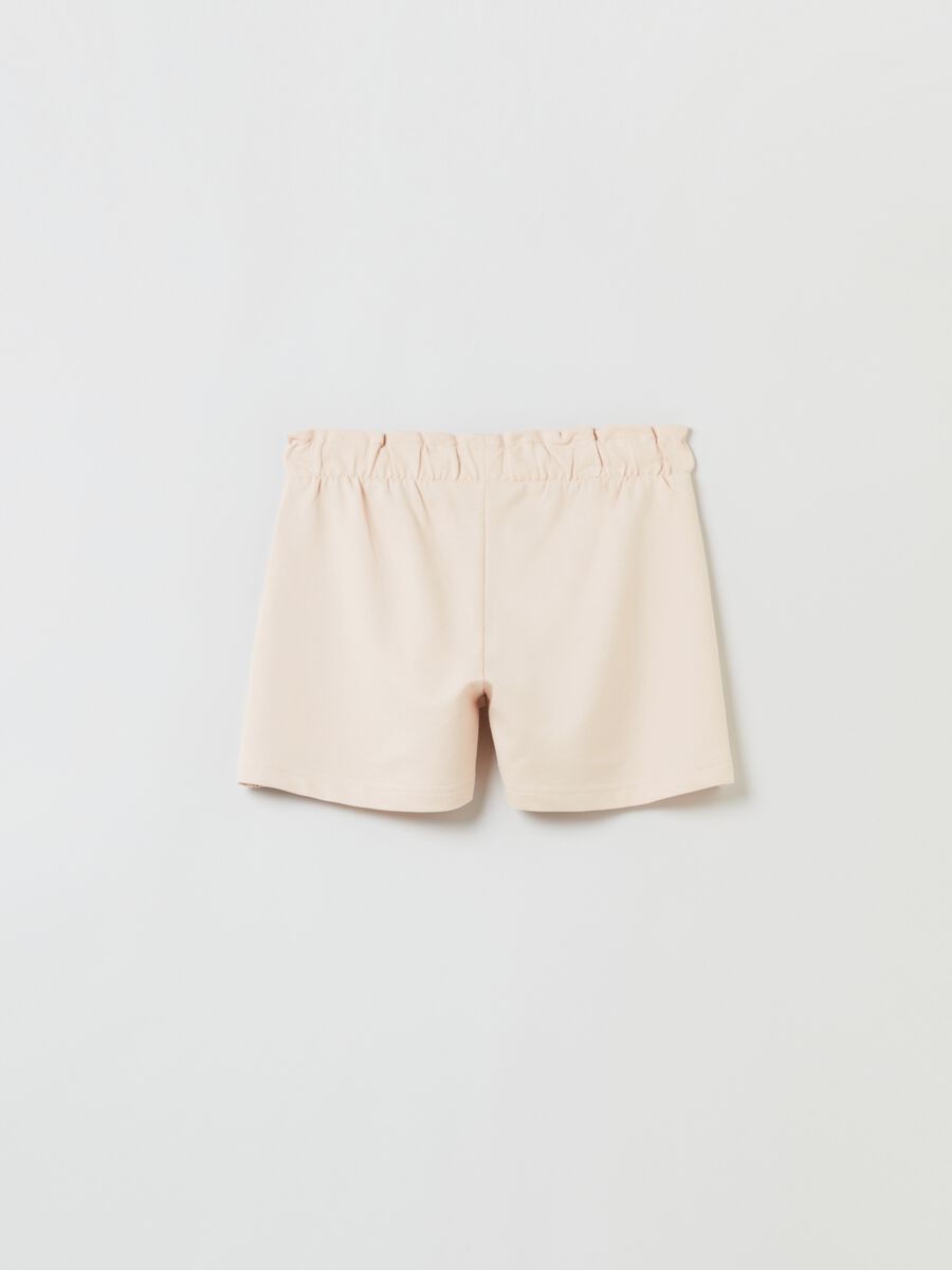 French terry shorts with contrasting bands_1