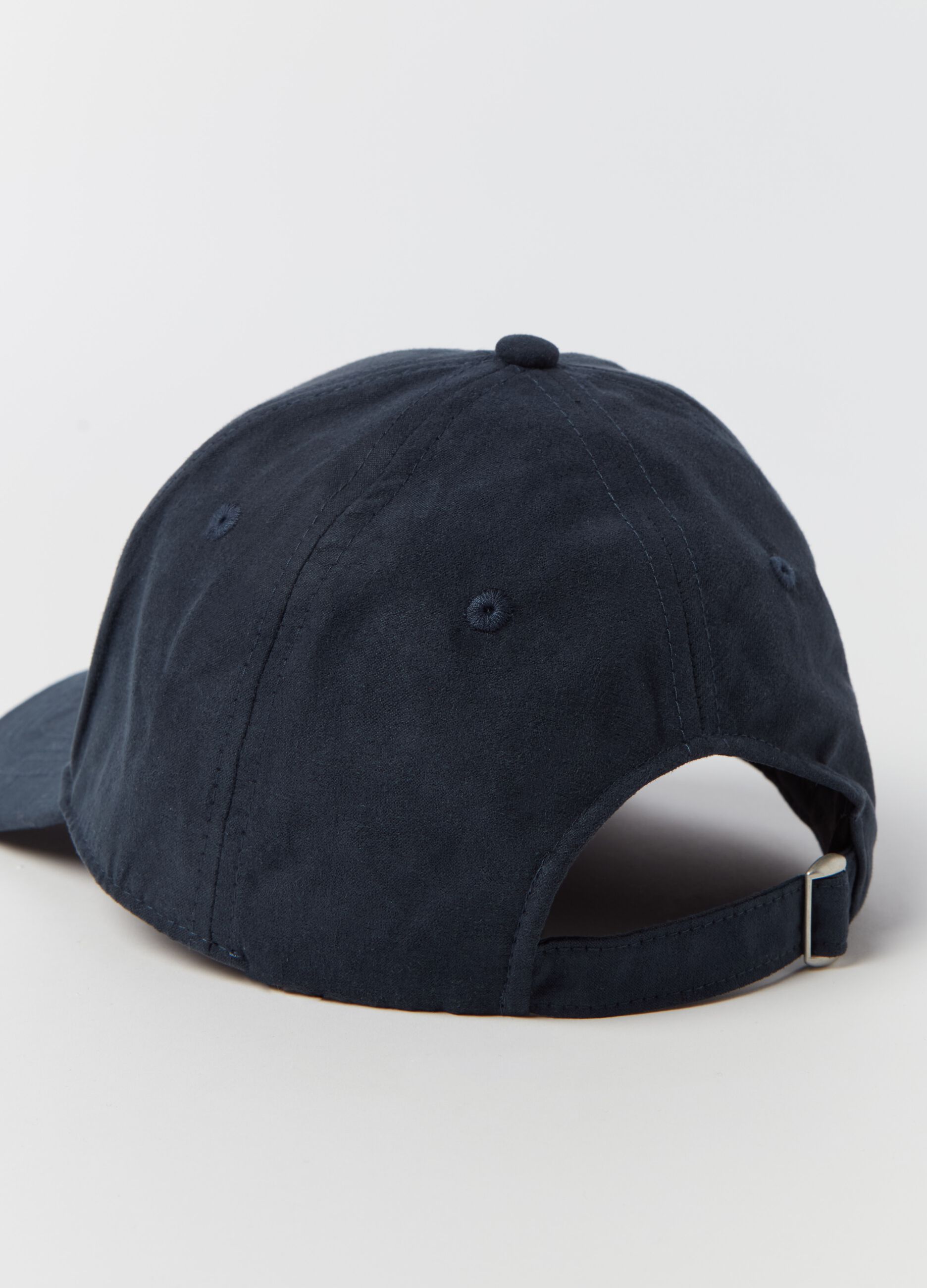 Suede-effect baseball cap