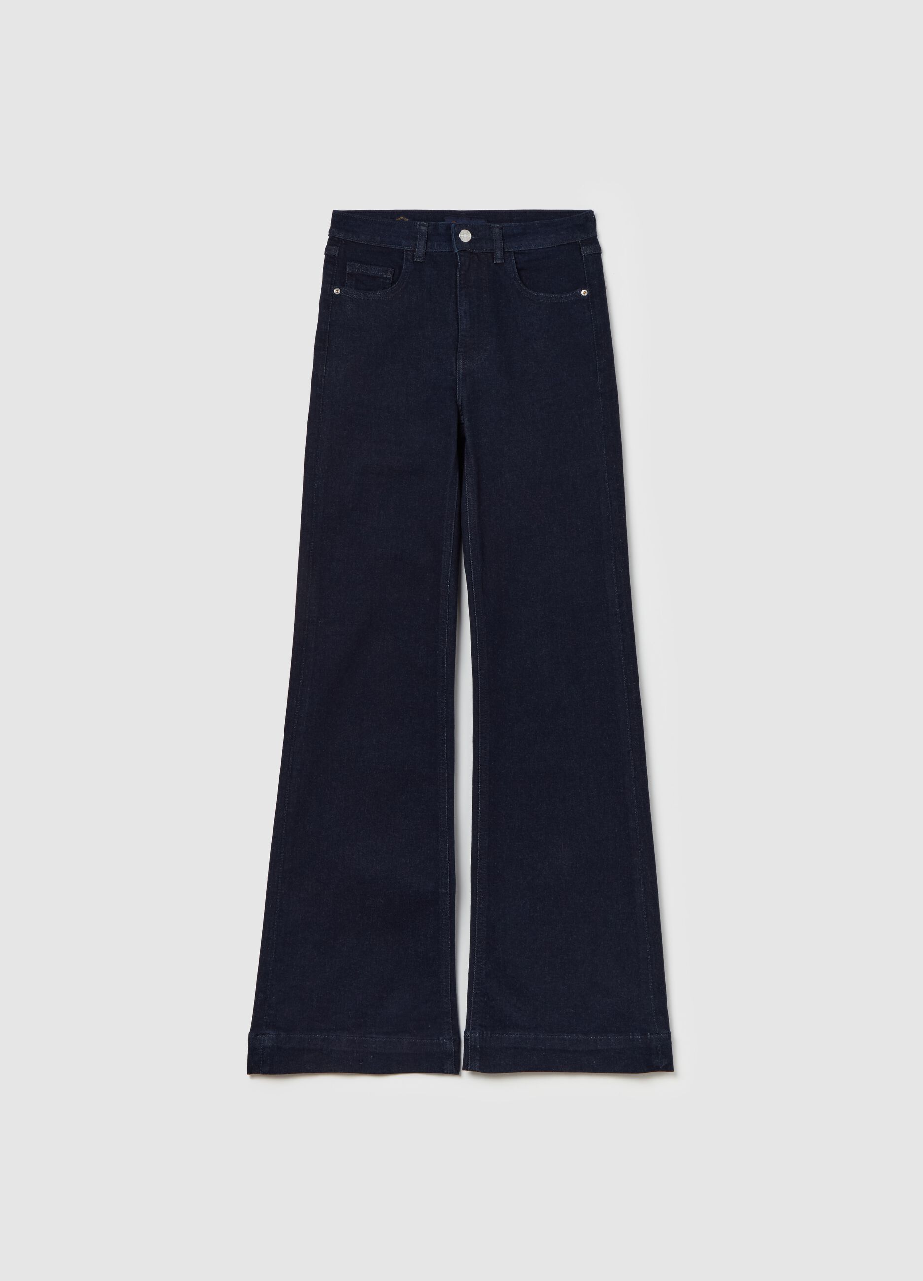 Bootcut-fit jeans with high waist