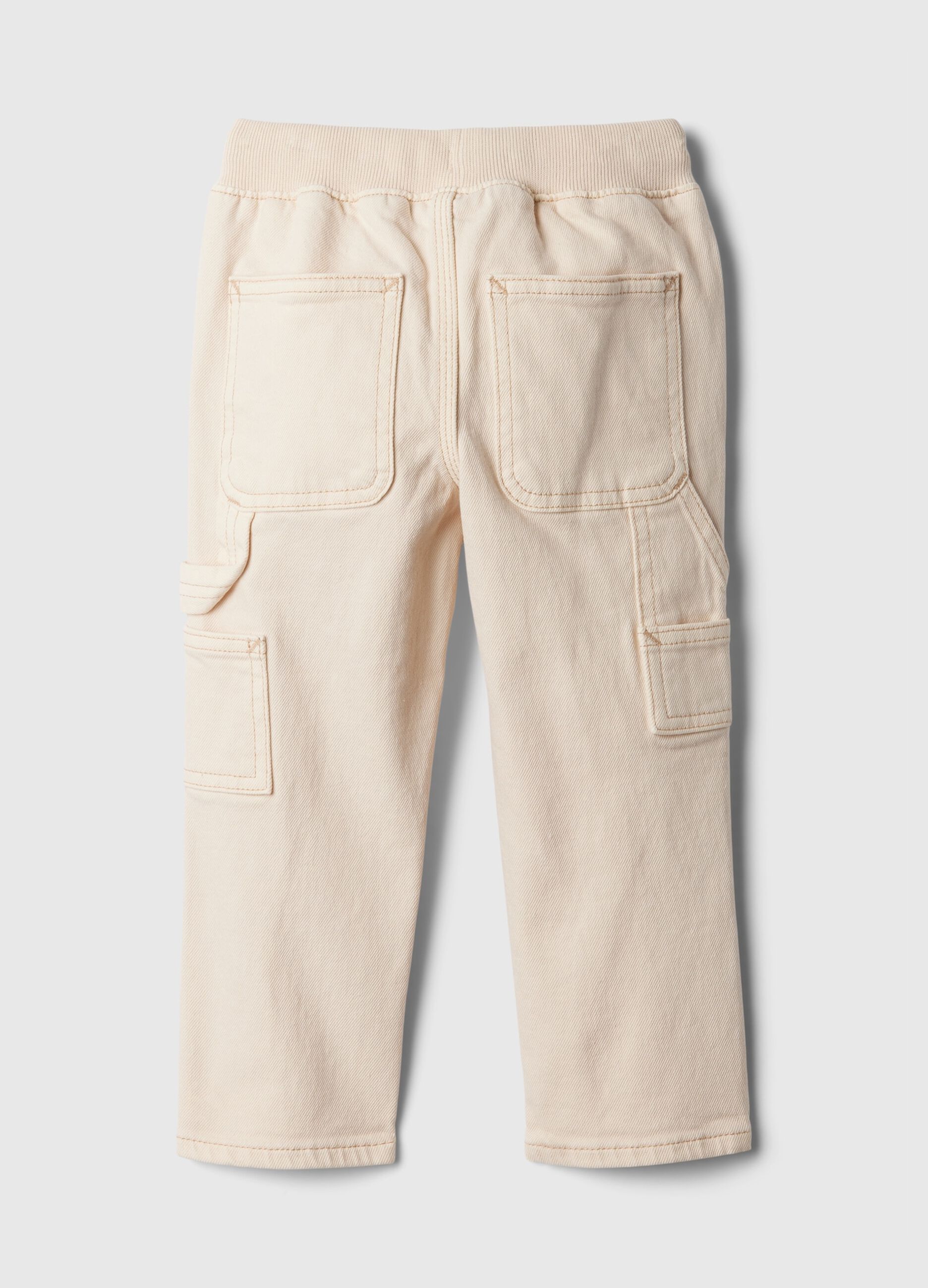 Denim carpenter joggers with drawstring