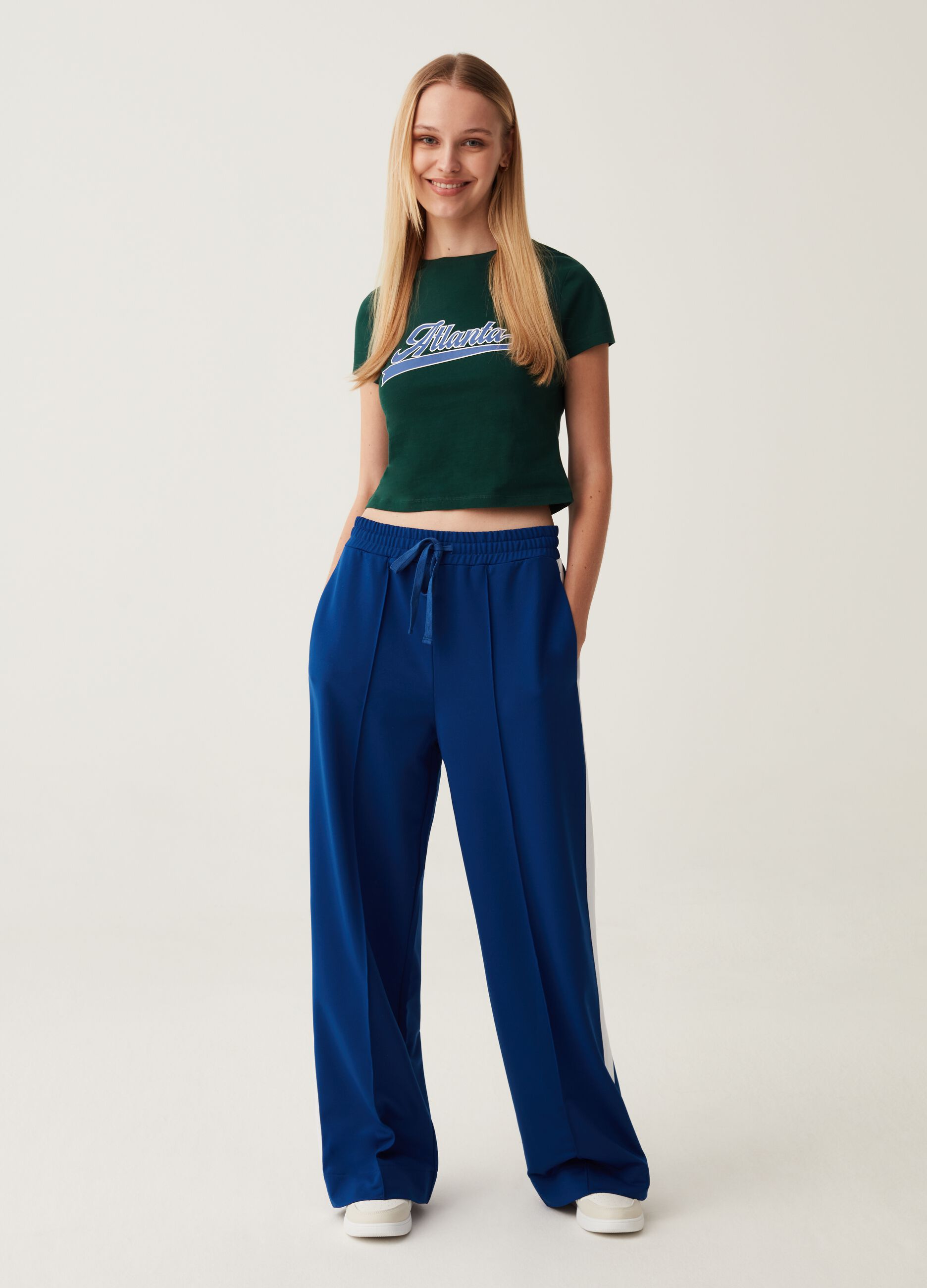 Buy Tally Weijl Blue High Waist Cargo Jeans With Chains online