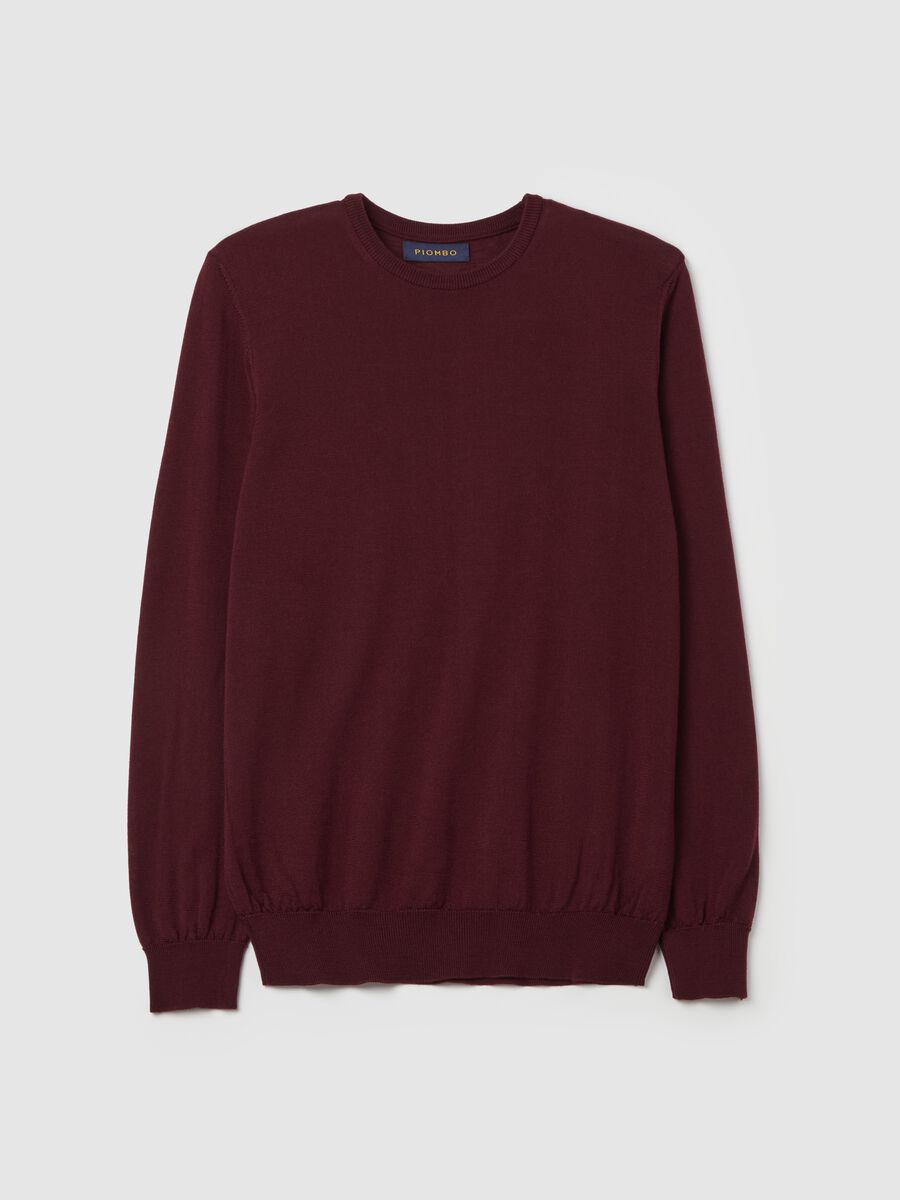 Merino wool pullover with round neck_4