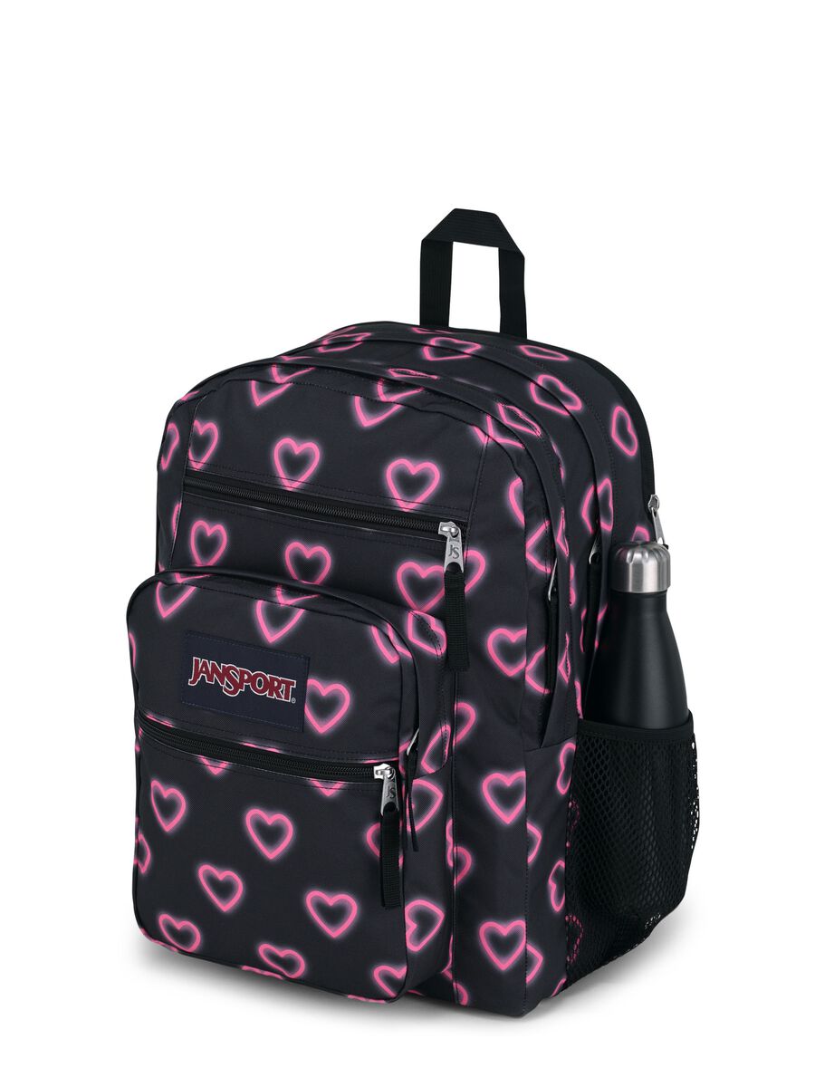 Big Student backpack with hearts pattern_1