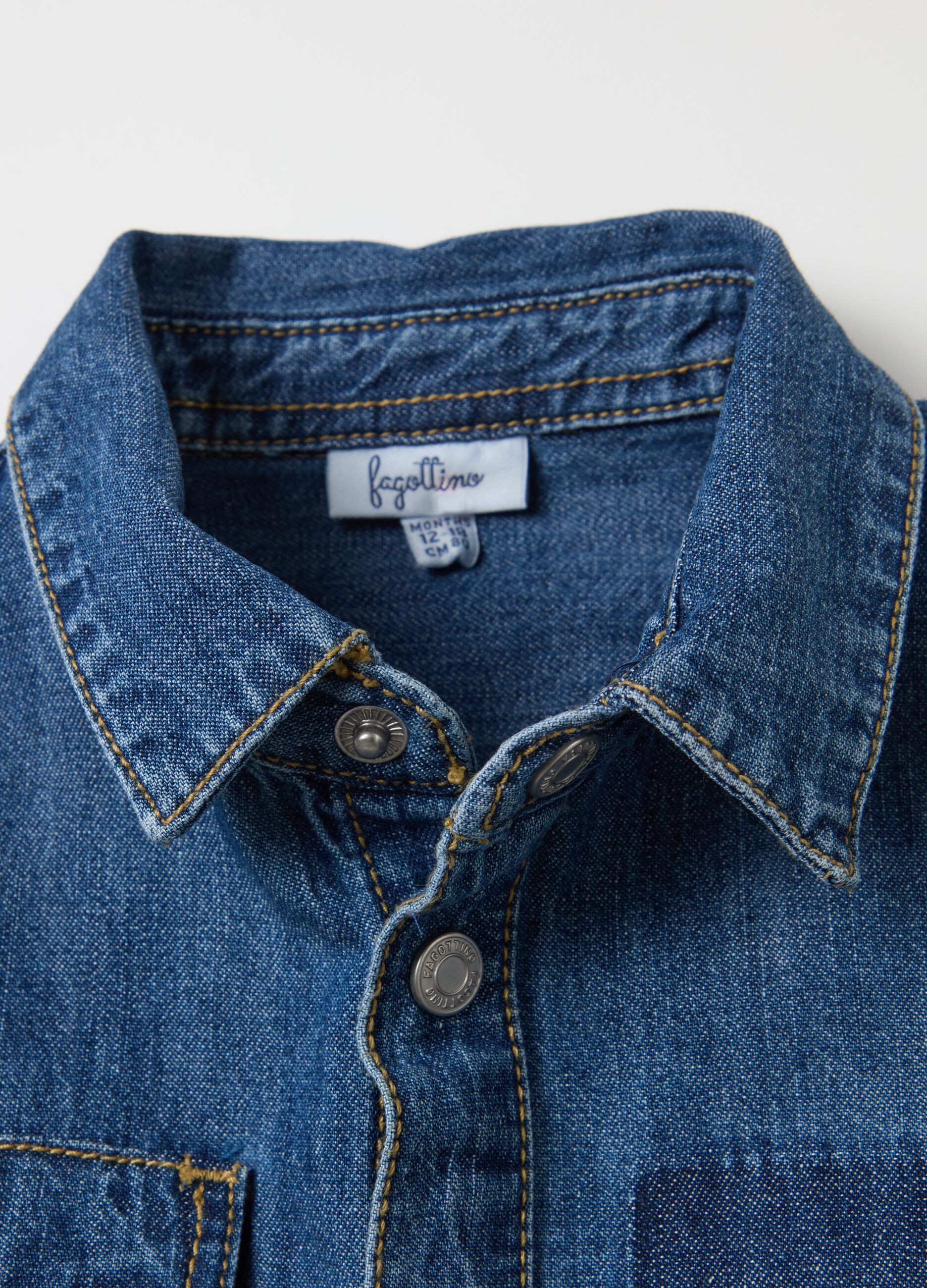 Denim shirt with pocket