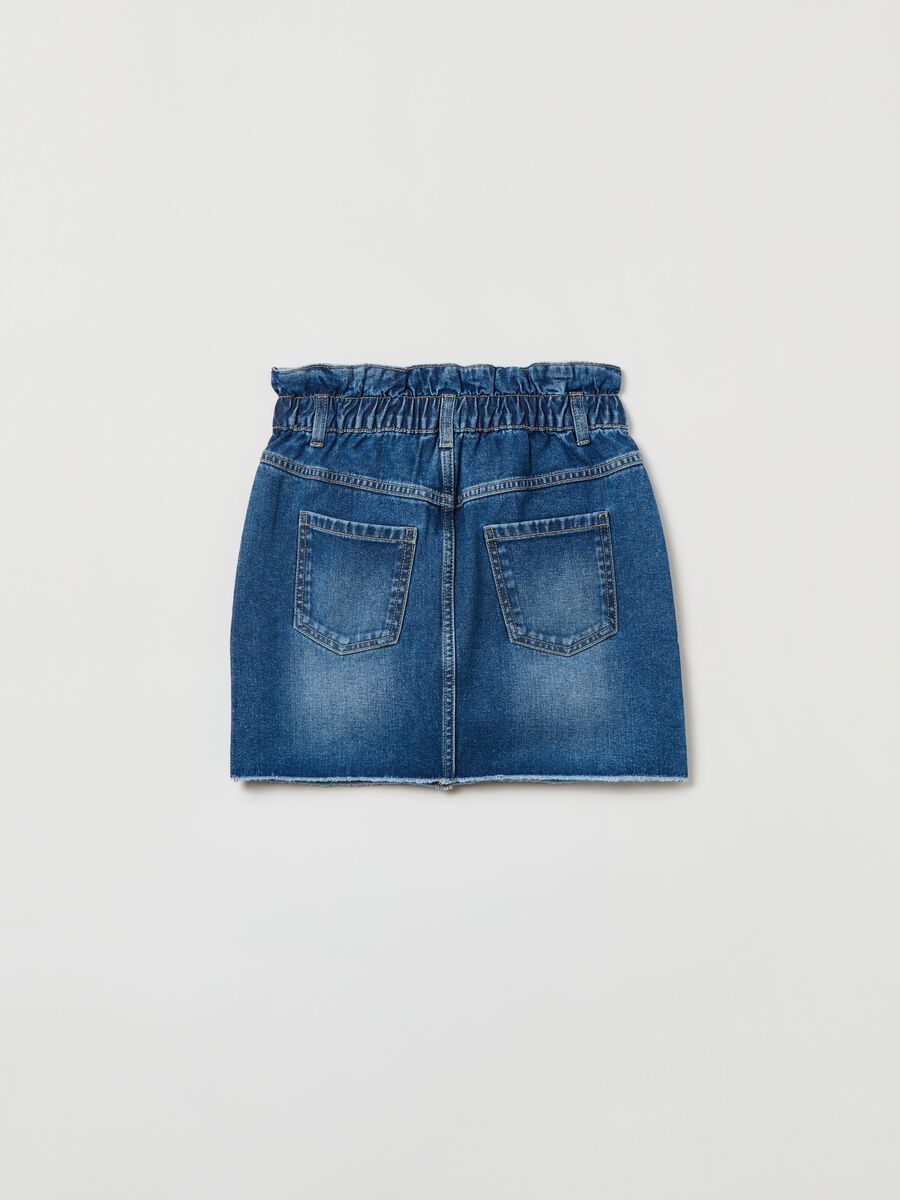 Slouchy miniskirt in denim_1