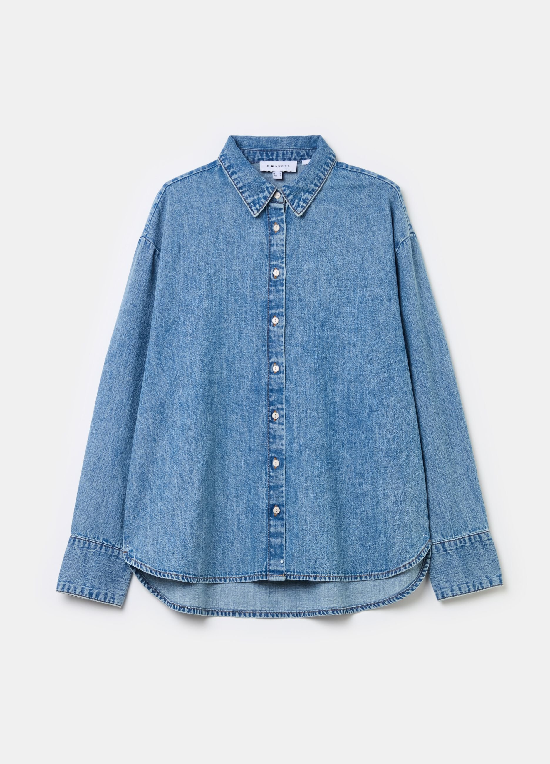 Oversized shirt in denim