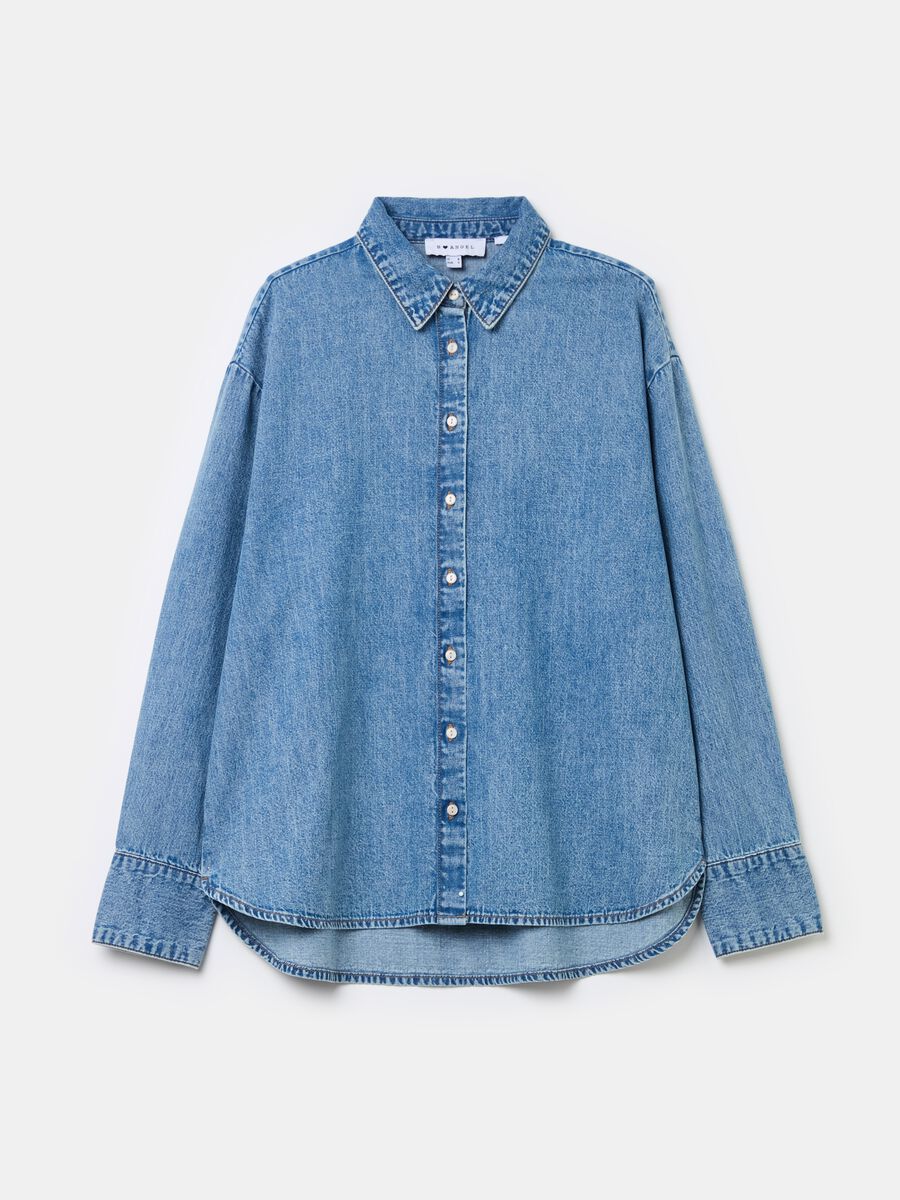 Oversized shirt in denim_4