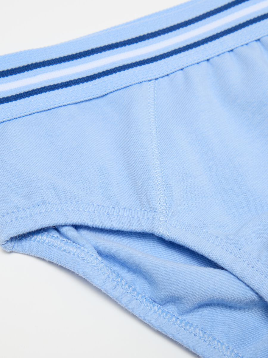 Organic cotton briefs with striped elastic_3