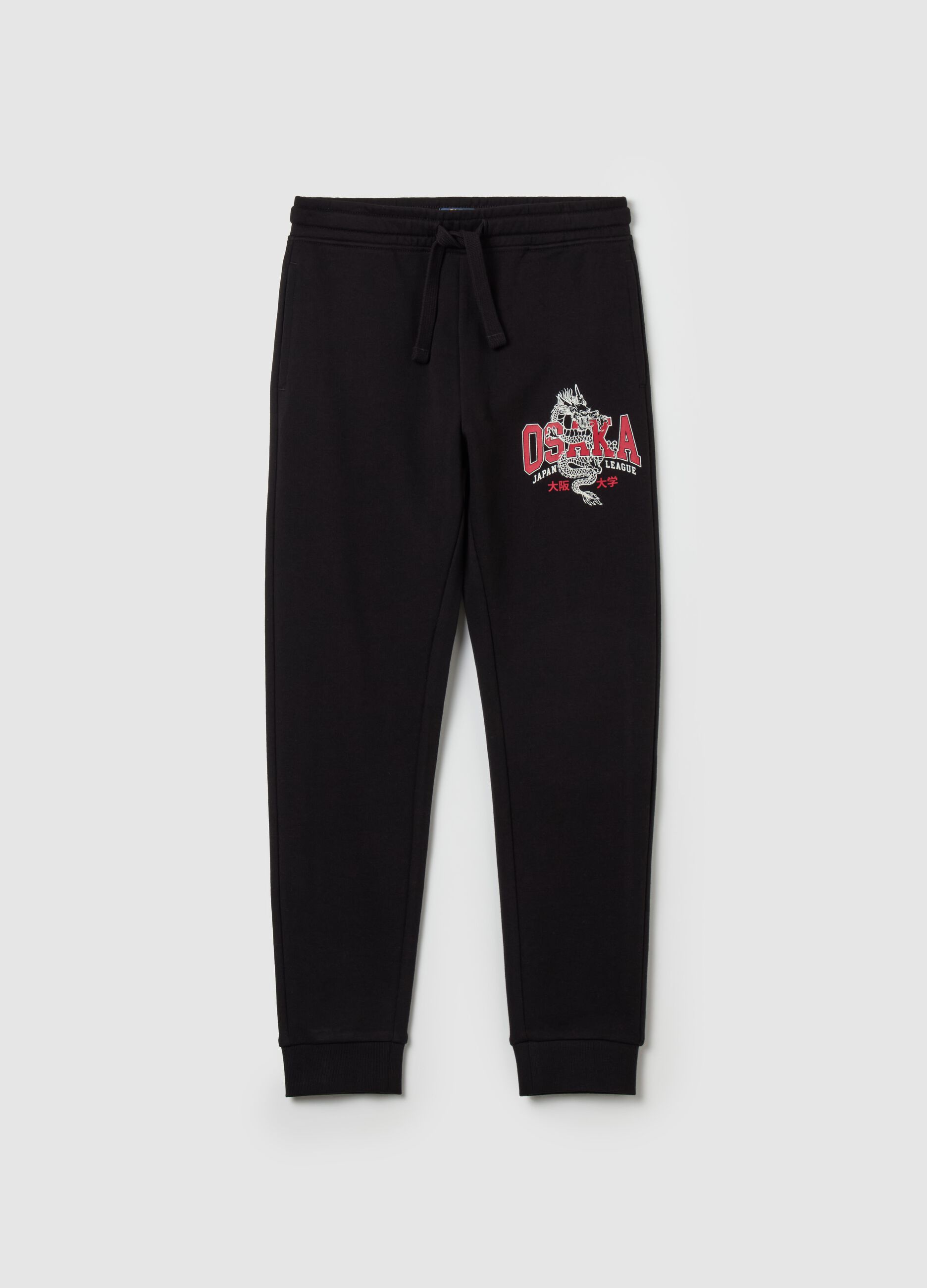 "Osaka Japan League” joggers with drawstring